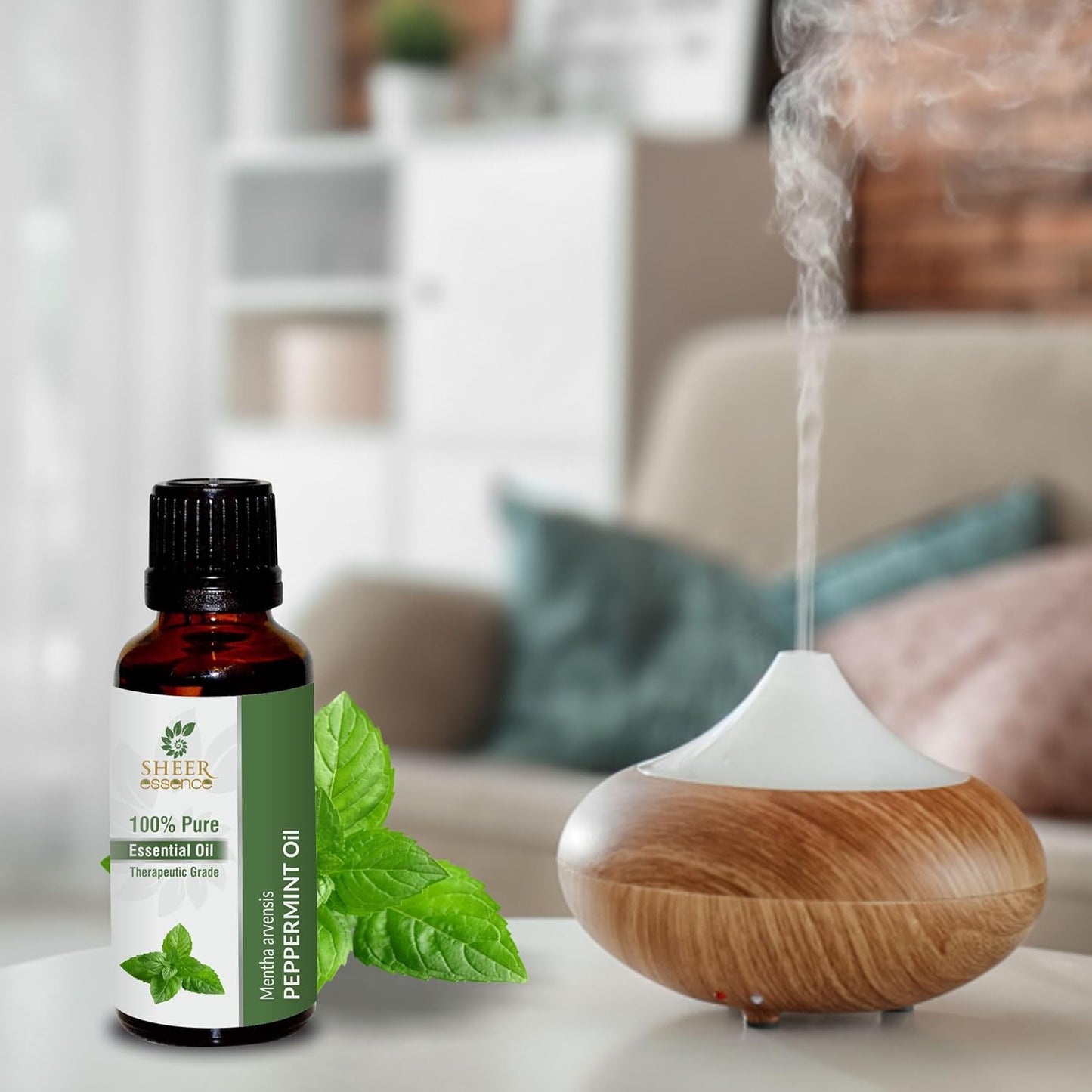 Peppermint Oil -(Mentha Arvensis)- Essential Oil 100% Pure Natural Undiluted Uncut Therapeutic Grade Oil 8.45 Fl.OZ