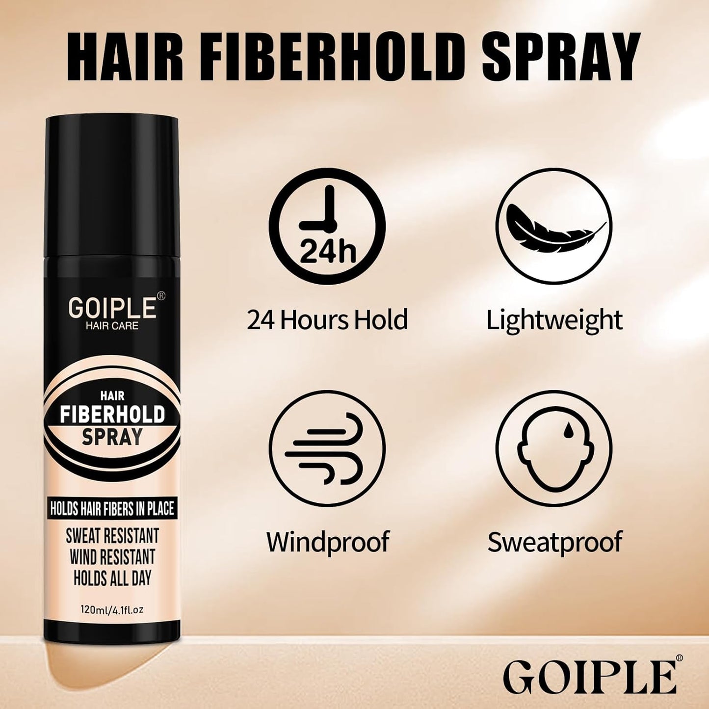 Hair Thickening Fibers&Pump Applicator Set Professional Hair Styling Set- Hair Fibers Barber Enhancement Spray for Mens Hair&Beard- Hairline Enhancer & Volumizing Spray Barber Enhancement Card(Black)