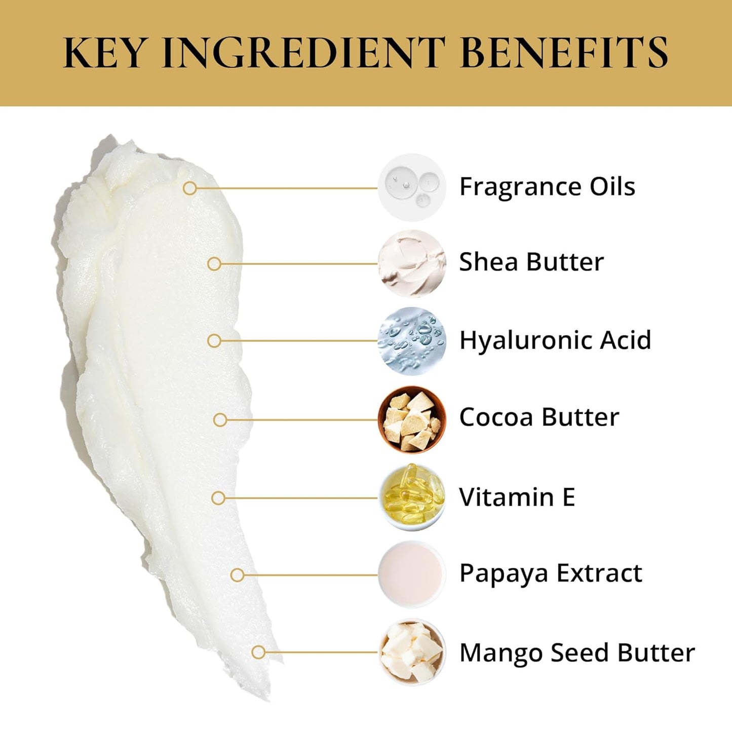 LUXURY LIFE Bed Butter - Scented, Luxurious Body Butter With All-Natural Hyaluronic Acid For Soft, Glowing, Hydrated Skin For Men & Women - Suitable For All Skin Types (Midnight Seduction, 5 oz)