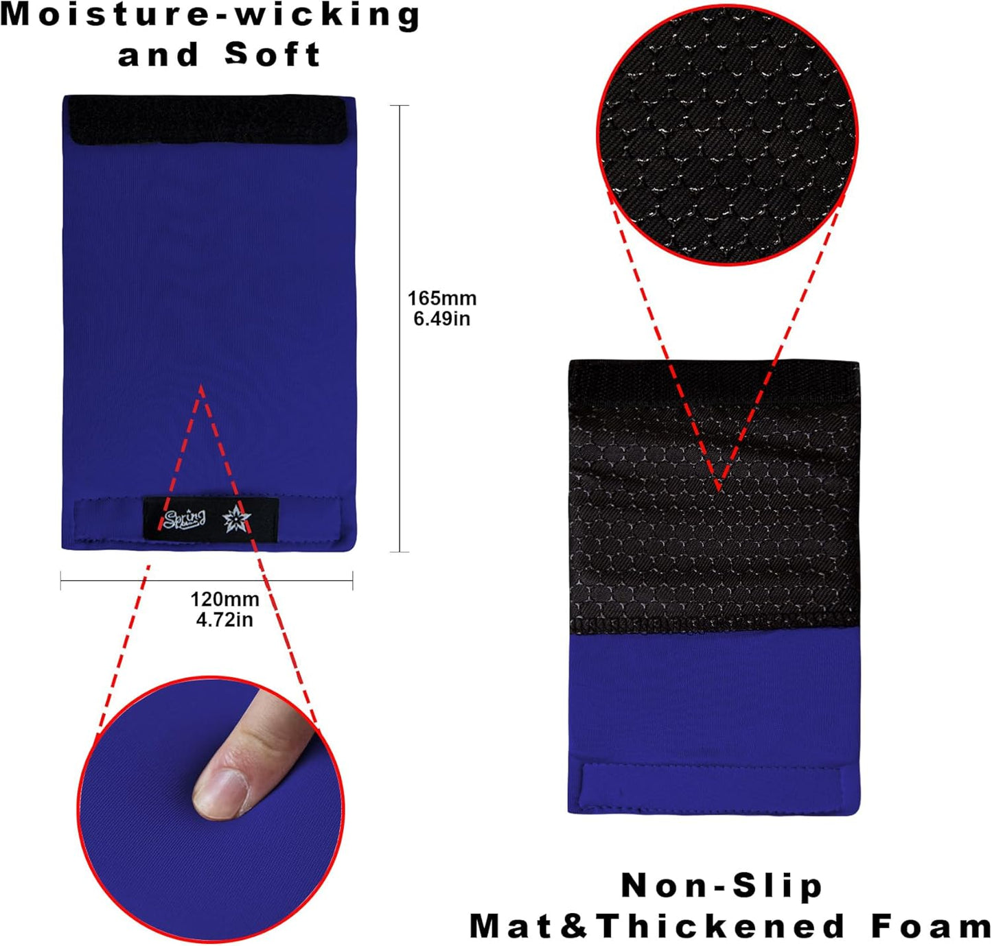 Spring Seaon Universal Walker Handle Padded -Hand Grip (2 Pack) Covers Non-Slip Cushion Padding for Folding Rolling Walker,Rollator Handle-Crutch Handle Pad Grips- Mobility Aid