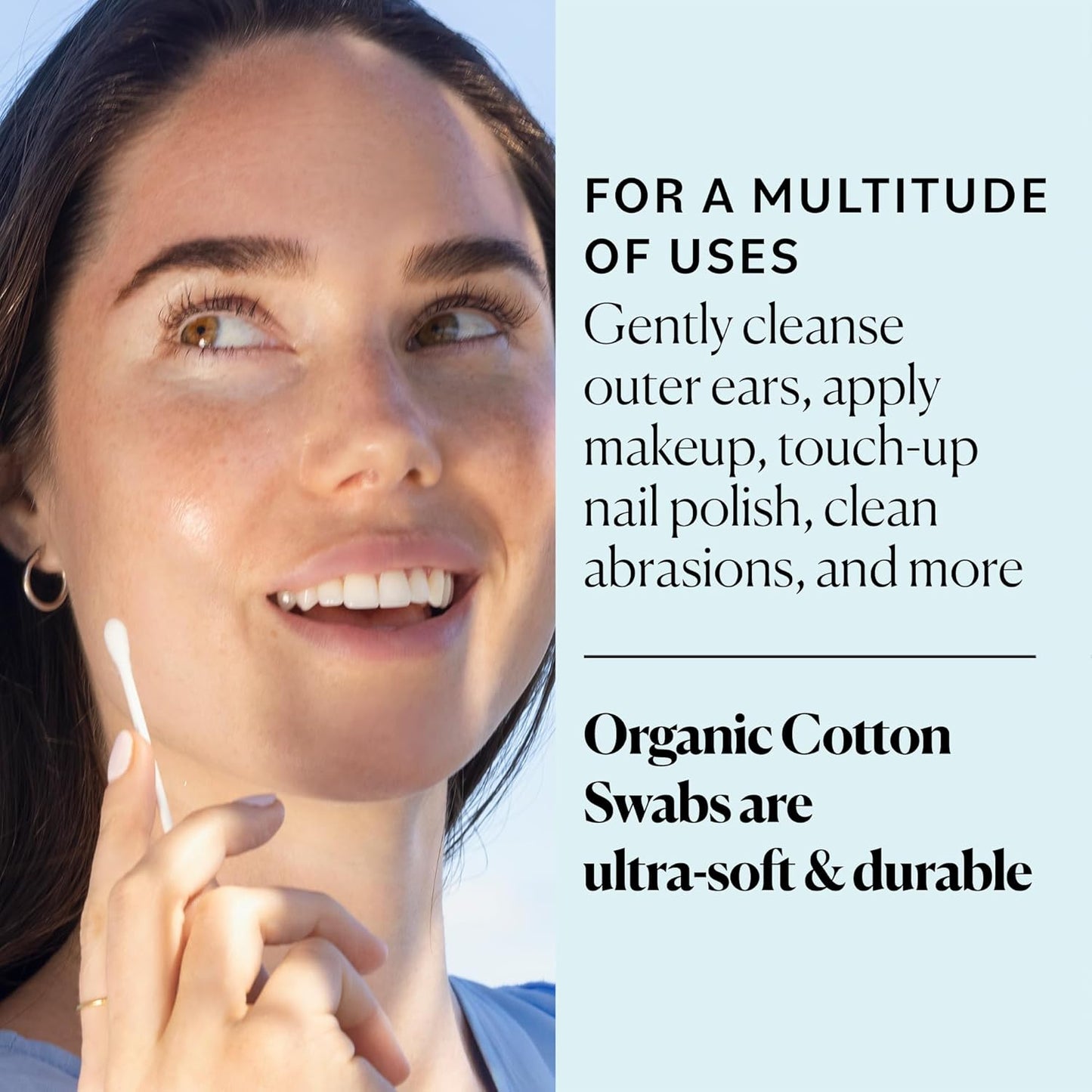 Sky Organics - Organic Cotton Swabs, Ultra Soft Tips - Strong & Durable - Hypoallergenic - Chlorine Free - Sustainable - Natural, Vegan & Cruelty Free - Skin Care & Self Care w ebook