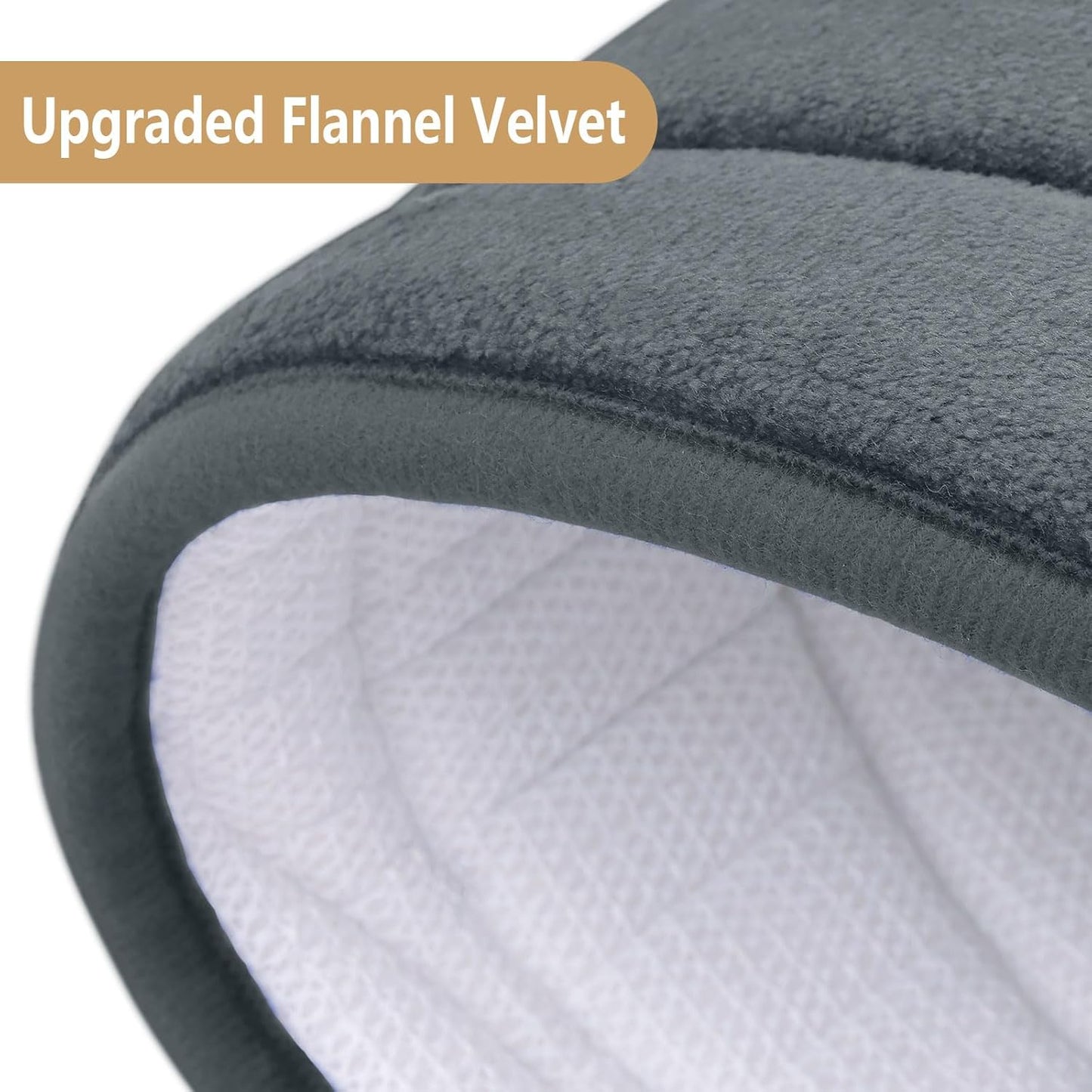 Buganda Memory Foam Toilet Rugs U-Shaped 24x20, Ultra Soft and Absorbent Bathroom Rugs, Non-Slip Toilet Bath Mat, Machine Wash Dry, Contour Bath Rugs for Toilet Base, Dark Grey