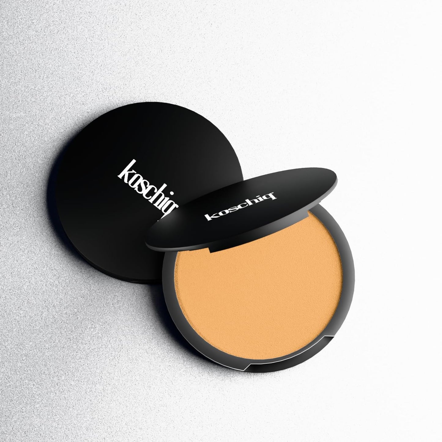 Koschiq Soft Matte Powder + Foundation – 2-in-1 Compact with Oil Control & Blurring Effect | Longwear, Buildable Matte Finish | K-50. Medium with warm neutral undertone