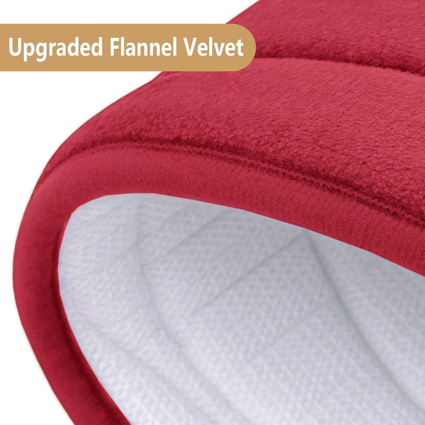 Buganda Memory Foam Bathroom Rug Mat 47x24, Extra Soft and Absorbent Bath Mats, Non-Slip and Machine Washable Bath Rugs for Bathroom Floor,Tub and Shower, Red