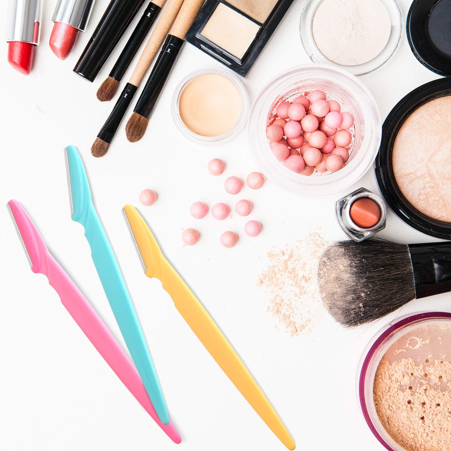 FEPITO Eyebrow Razor Shaper Shavers Trimmers for Women and Men Face Hair Removers Multipurpose Exfoliating Face Razor