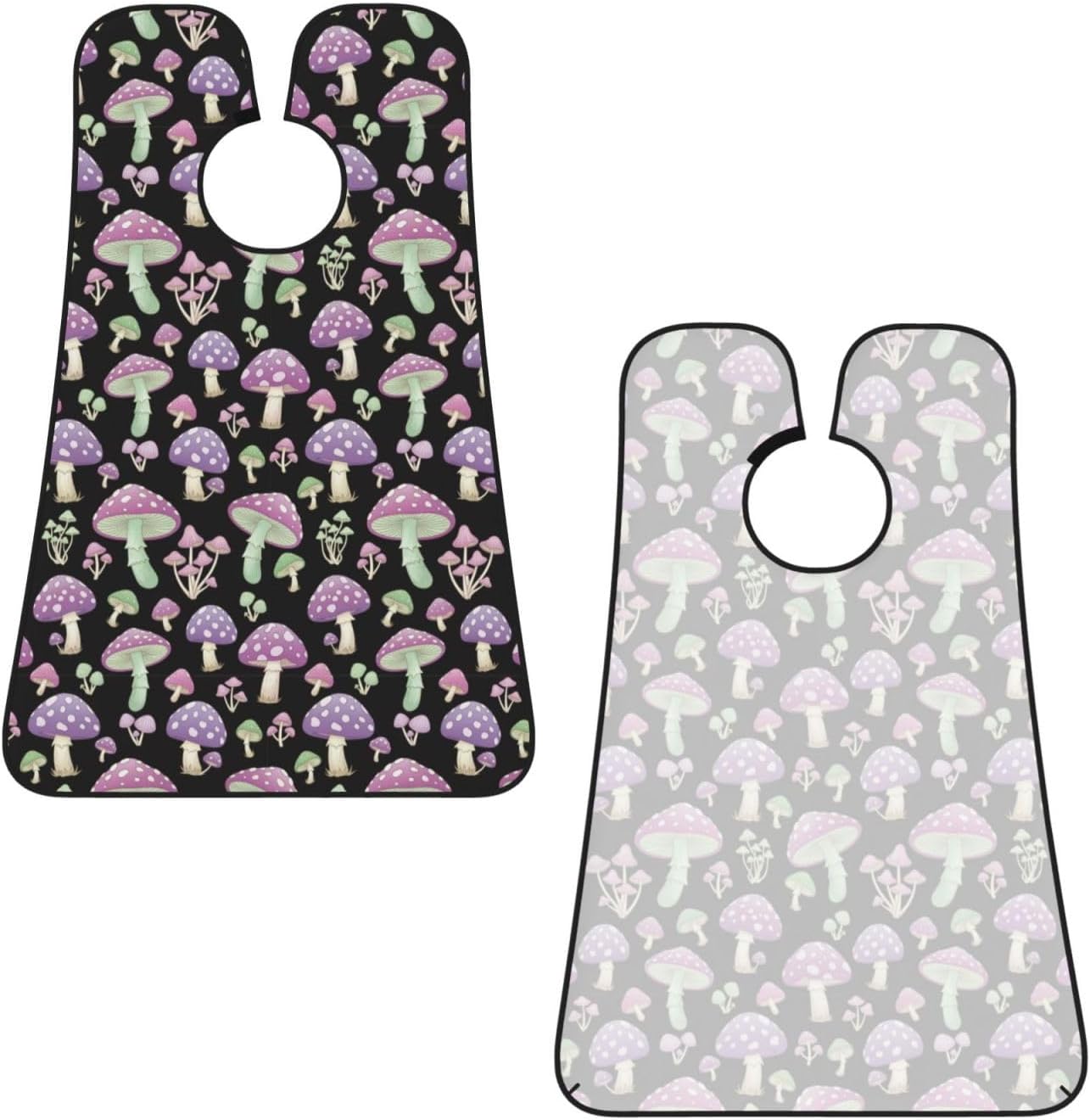 Adjustable Beard Catcher Apron, Goth Red Muchrooms Shave Bib, Non-Stick Waterproof Grooming Bib, Shaving Essential for Men Dad Christmas