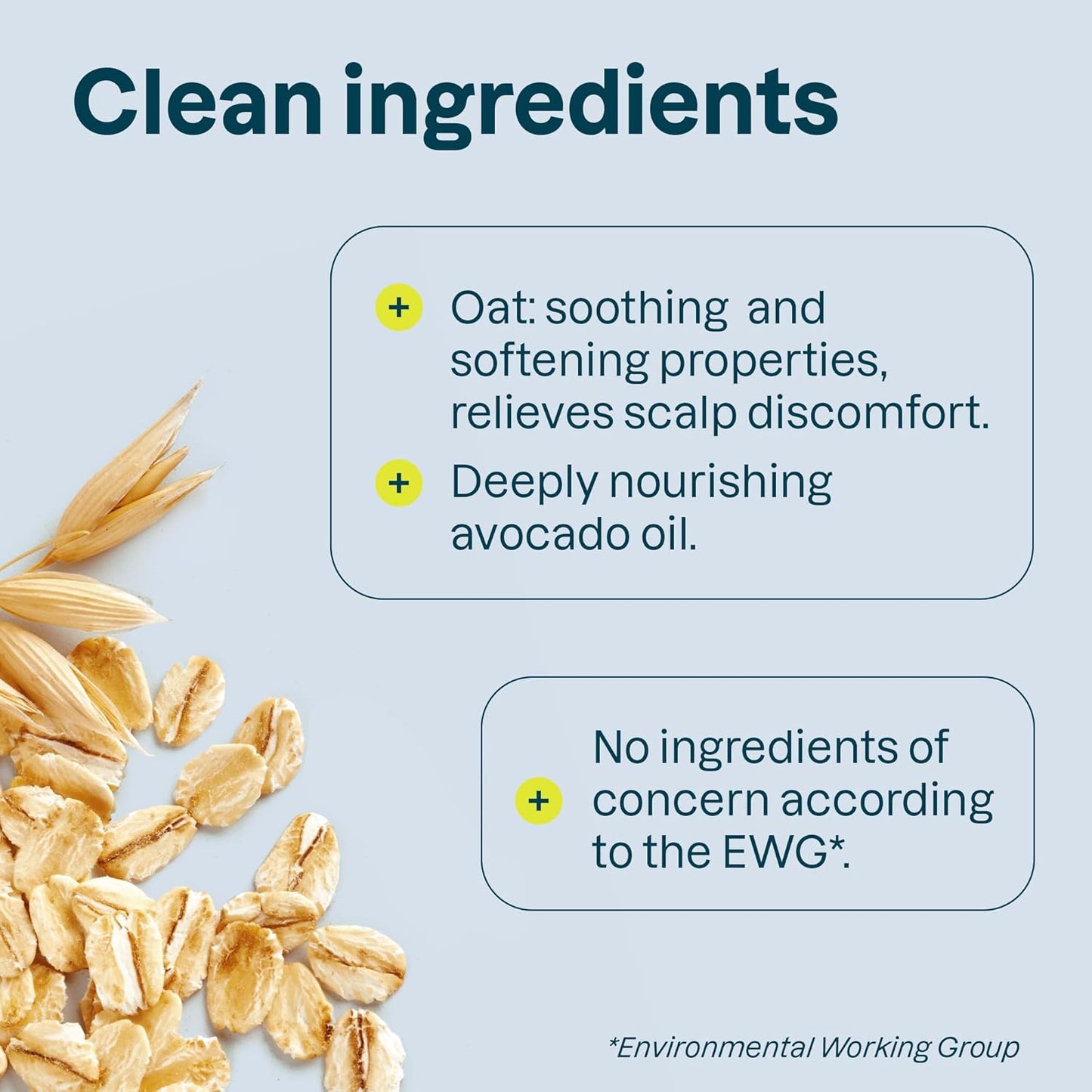 ATTITUDE Hair Shampoo for Sensitive Dry Scalp, EWG Verified, Soothing Oat, Dry and Damaged Hair, Naturally Derived Ingredients, Vegan and Plant-Based, Nourishing, Avocado Oil, 16 Fl Oz