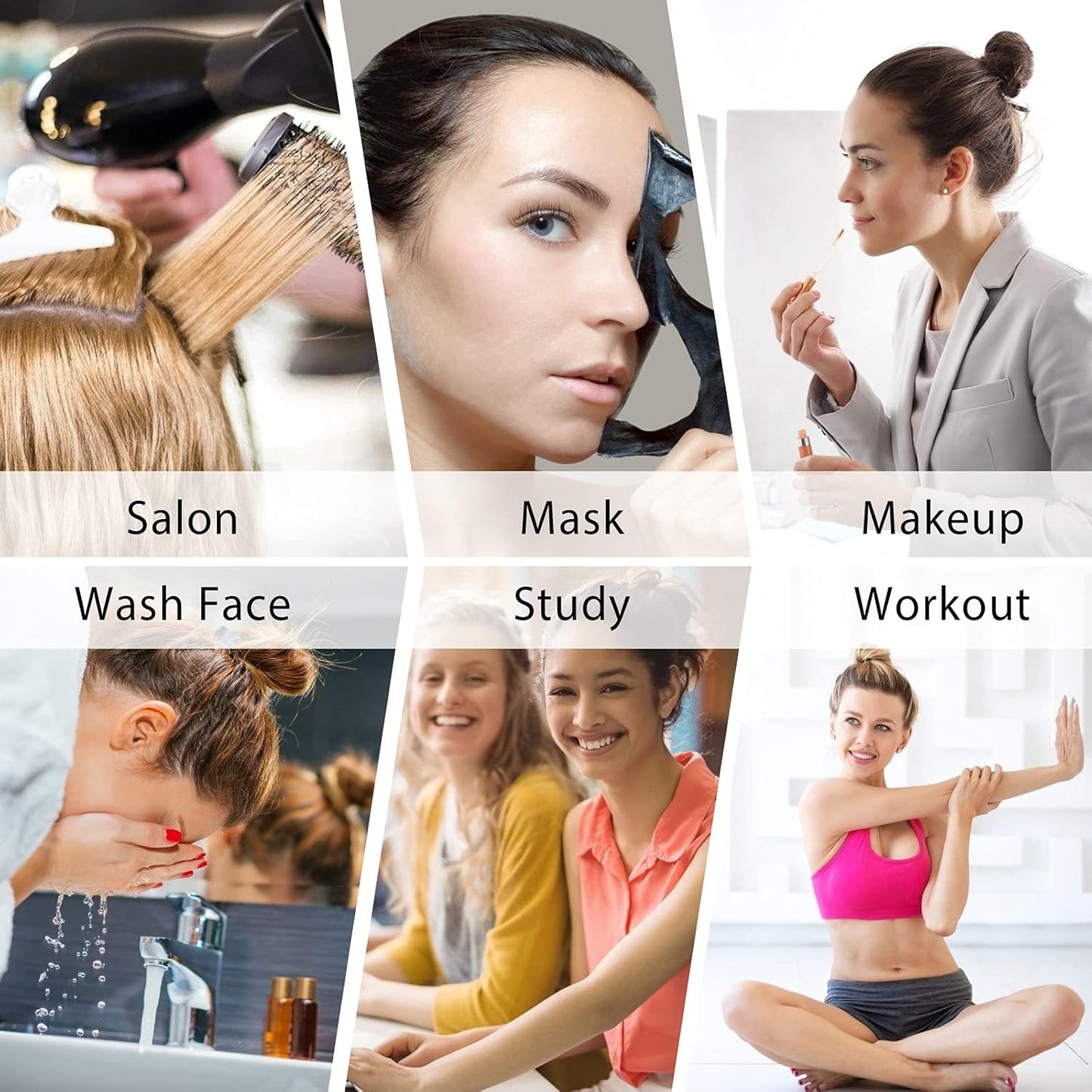 Ondder 12 Pack Butterfly Hair Clamps Claw Clips Salon Pro Section Clip for Styling, Sectioning, Cutting, Coloring Hair Clips Hairdressing Salon Tool Hair Accessories for Women Girls