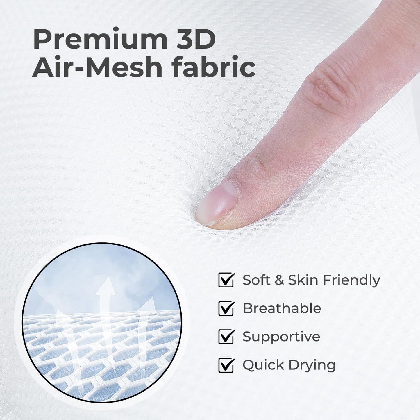 Spa Tub Headrest Pillow, Universal Spa Neck Pillow for Outdoor Hot Tub, Chaise Lounge, Comfortable Head and Neck Support Pillow Cushion with Adjustable Strap，White