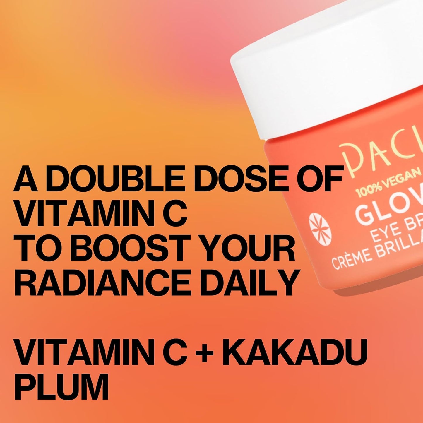 Pacifica Glow Baby Brightening Eye Cream – Vitamin C Under Eye Cream for Dark Circles & Puffiness, Caffeine-Infused Eye Brightener for Tired Eyes Fragrance-Free 0.5 oz Clean Vegan Dermatologist Tested