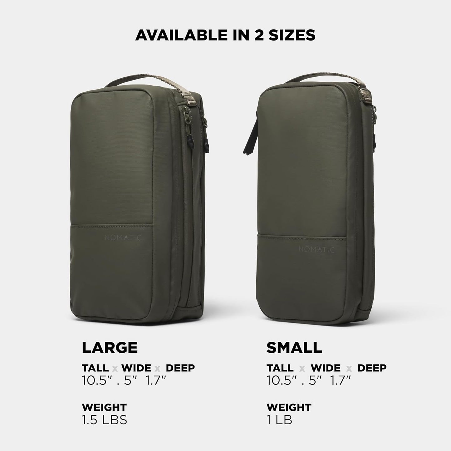 NOMATIC Toiletry Bag for Trips - Great for Travel Size Toiletries - Travel Essentials Wash Bag - Travel Makeup Bag