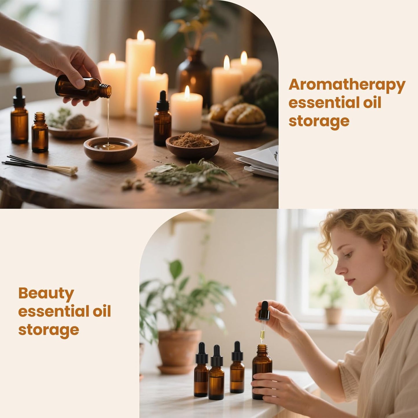 28 Pack 2oz Amber Glass Dropper Bottles Leakproof with Funnels, Eye Droppers, Extra Caps, Labels - Refillable UV Resistant 60ml Empty Bottles for Tinctures, Essential Oils, Beard, Hair Oil