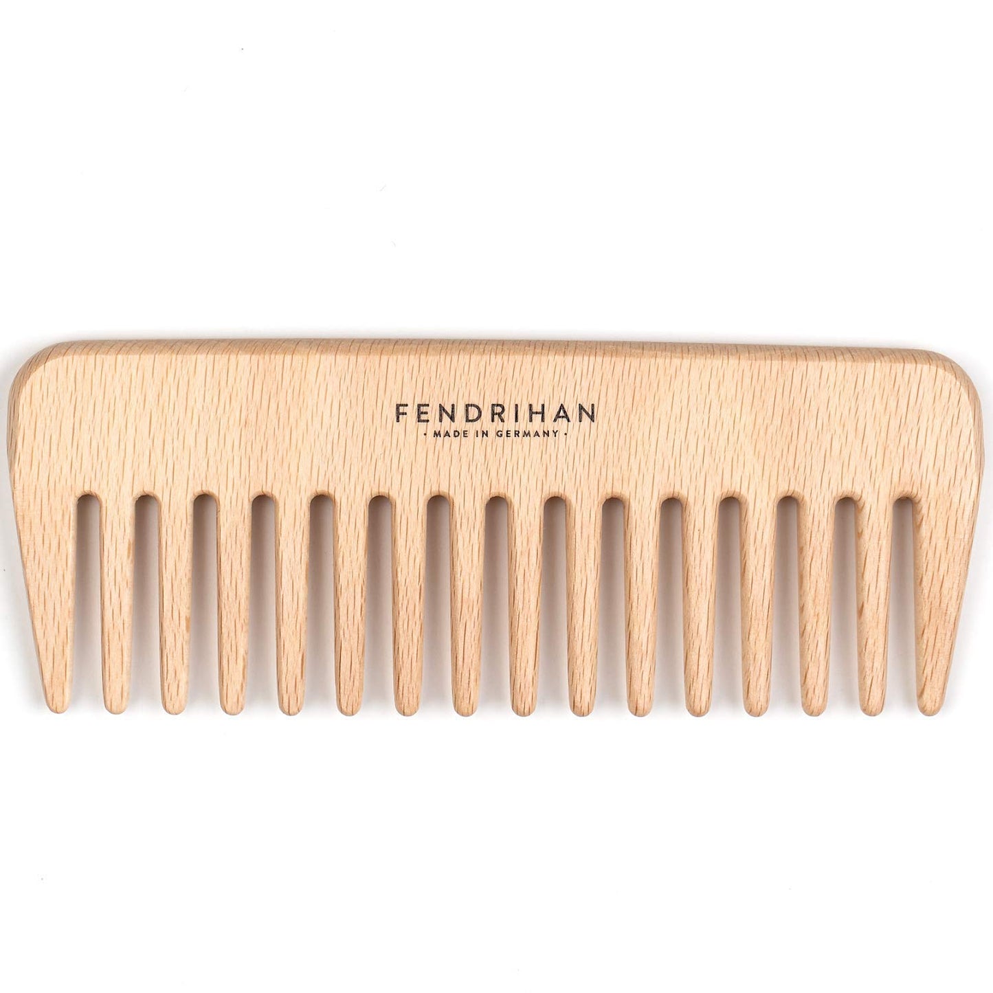 Fendrihan Beech Wood Styling Comb with Wide Teeth 5.3" (Made in Germany)