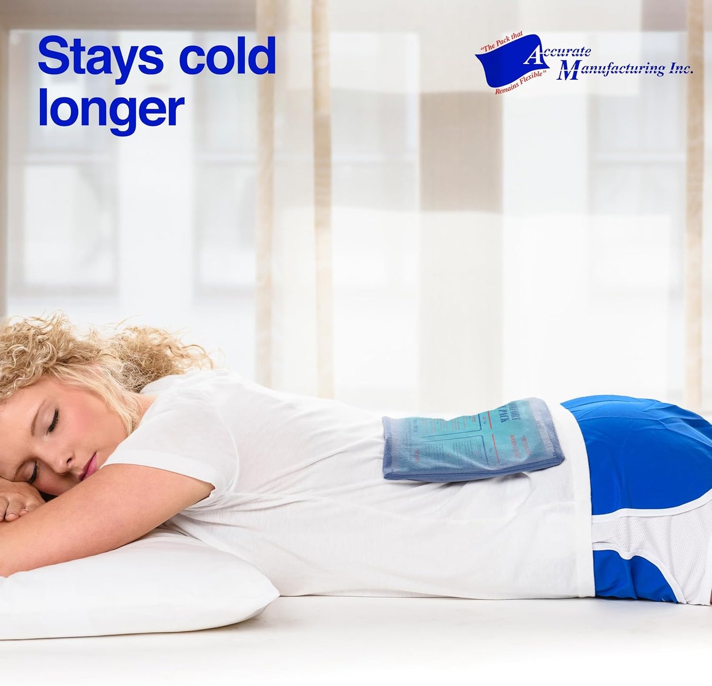 Flexible Reusable Gel Packs for Neck, Wrist, Arm, Back and Shoulder Pain Relief - Versatile Hot or Cold Gel Packs for Injuries, Sore Muscles or Toothache Pain Relief, Blue, 9" x 12", 1 Pack