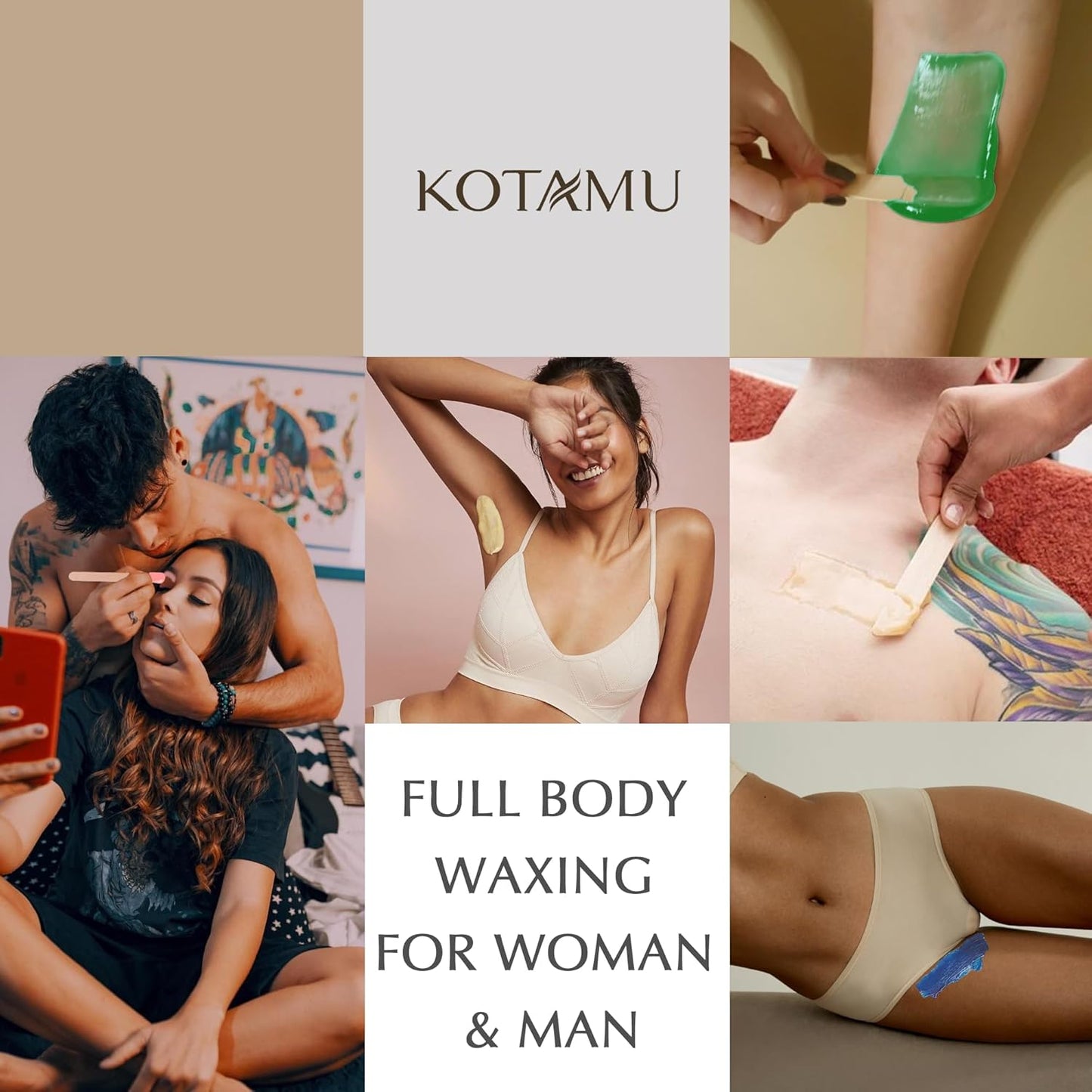 KOTAMU Waxing Kit Black Digital Wax Kit for Women Men Sensitive Skin Hard Waxing Pot for Eyebrow Face Leg Underarm Coarse Soft Hair Removal Professional Wax Warmer with 25 Accessories for Home Salon