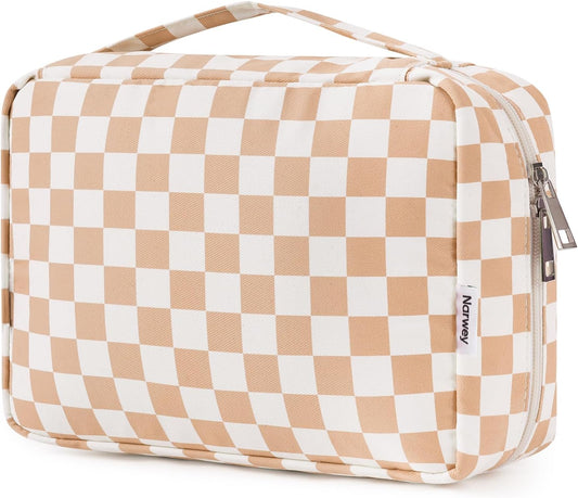 Narwey Small Hanging Travel Toiletry Bag for Women, Travel Bag for Toiletries, Makeup Bag Organizer Cosmetic Bags Make Up Bags for Girls