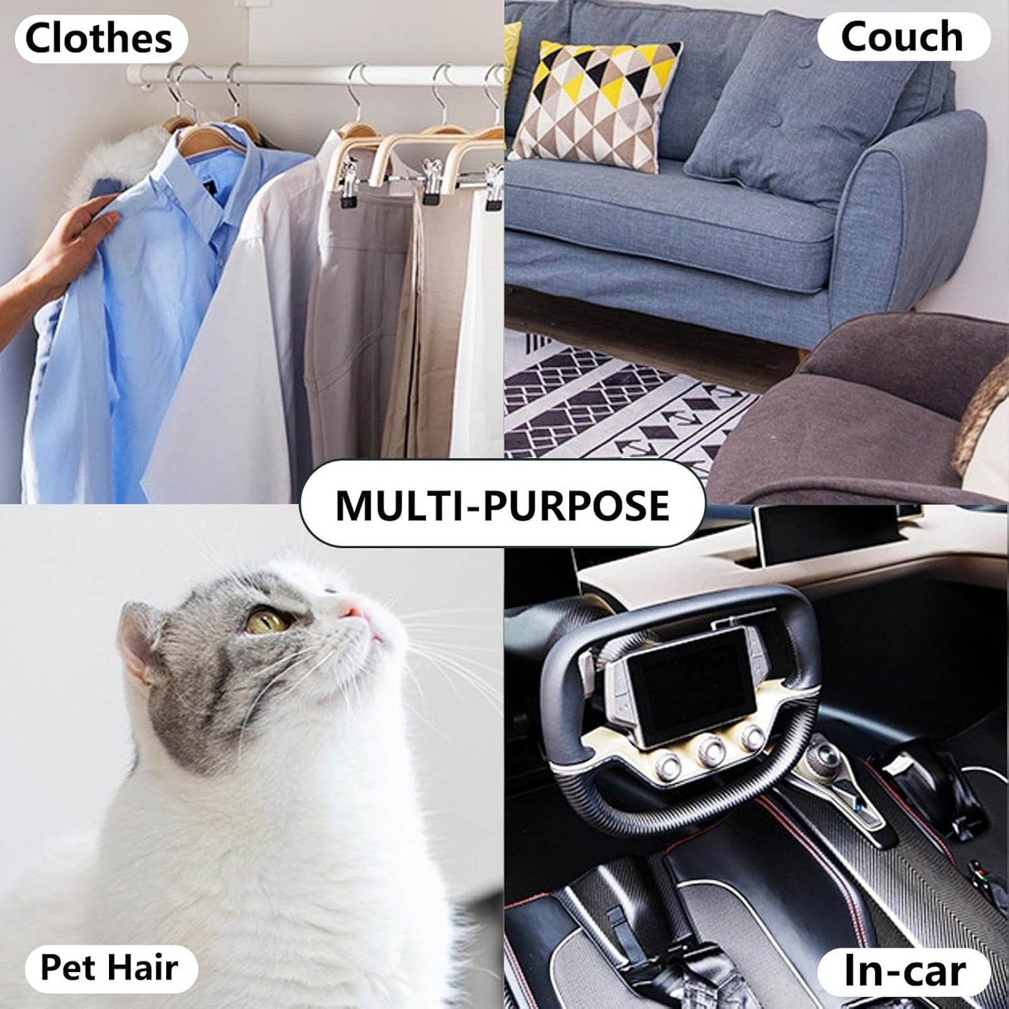 Mini Lint Roller with 150 Sheets, Travel Size Portable Lint Roller Compact Pet Hair Remover with 5 Refills, Sticky Small Lint Remover for Pocket Travel Essentials for Clothes (Blue)