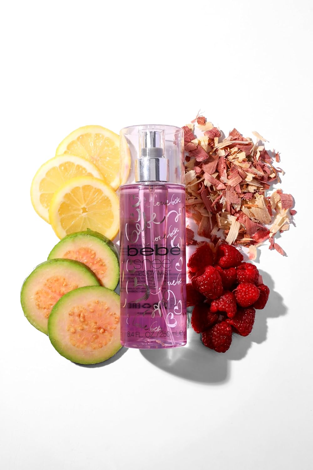 Bebe Sheer Body Mist - Body Spray for Women - Sensual and Flirtatious Women's Fragrance with Citrus Cocktail, Pink Peony, and Sandalwood Notes - 8.4 oz Pack of 2