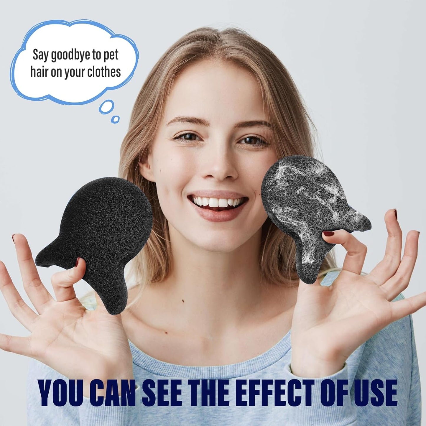 Pet Hair Remover for Laundry, Reusable Dog & Cat Hair Remover Tool, Effectively Removes Pet Hair, Lint and Dander from Bedding and Clothing, Suitable for Washing Machines, Dryers 4PCS