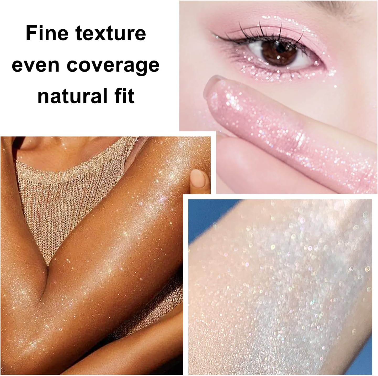 Hair and Body Glitter Spray, 1PC Glint-Rainbow Glitter Hairspray Dry Powder Makeup for Clothes, Festival Rave Prom Loose Sparkle Powder,Holographic Ultra Fine Resin Glitters for Crafts (Glint-Rainbow)