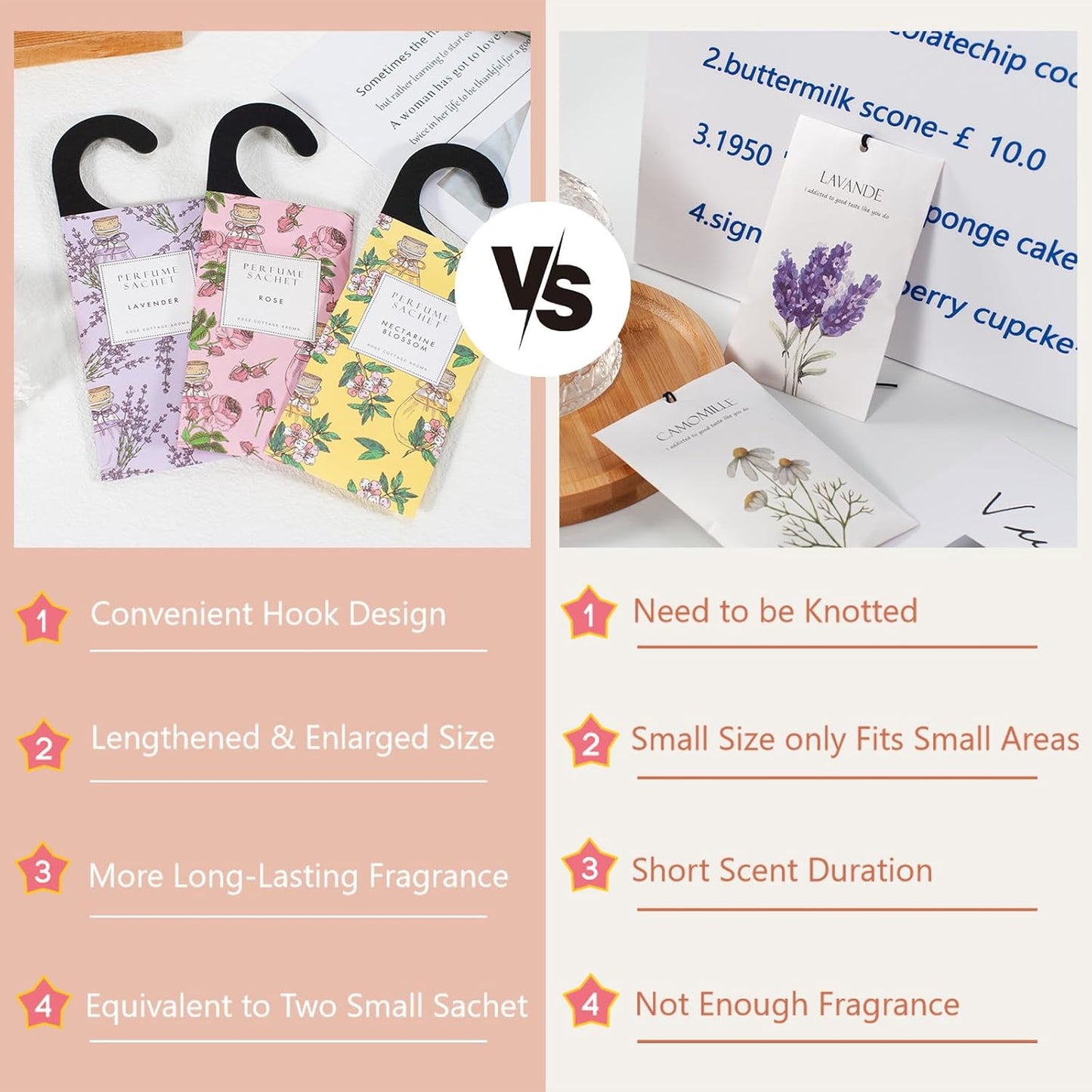 Large 12 Packs Lavender Hanging Closet Deodorizer Air Freshener Long Lasting Scented Sachets Smell Goods for House