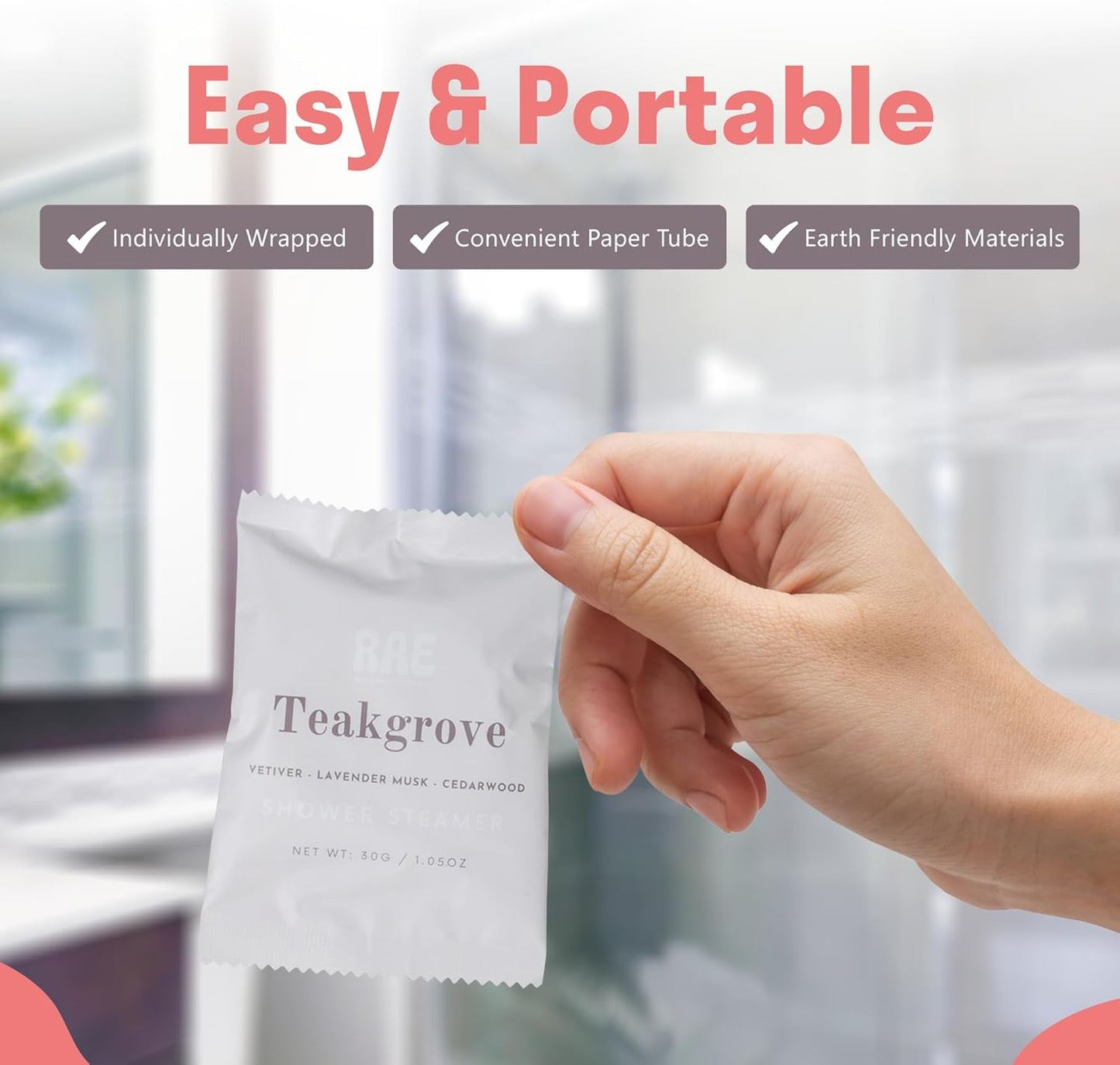 Relax Away Essence Shower Steamers 6 Pack - Essential Oil Aromatherapy - Tranquil, Citrus Mist, Breathe Ease, Teak Grove, Soft Slumber, Zest - Rejuvenate & Relax - Earth-Friendly Packaging