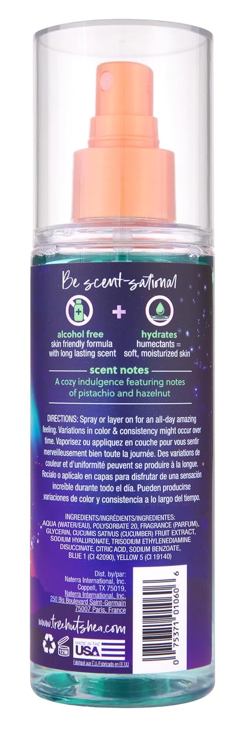 Tree Hut Fragrance Mist - Aurora Nights - 6 fl oz - Hydrating, Alcohol-Free Formula - Cozy Scent with Warm Pistachio and Toasted Marshmallow Notes