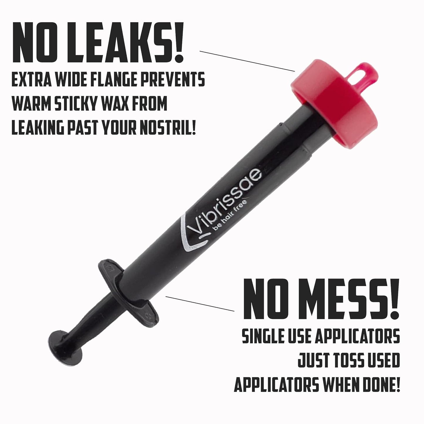 Easy Inject Nose Waxing | Just Inject - Let Set - Pull | Fast & Effective Hair Removal | No-Mess | No-Leaks | Prefilled Wax Applicators | Multiple Patents Pending