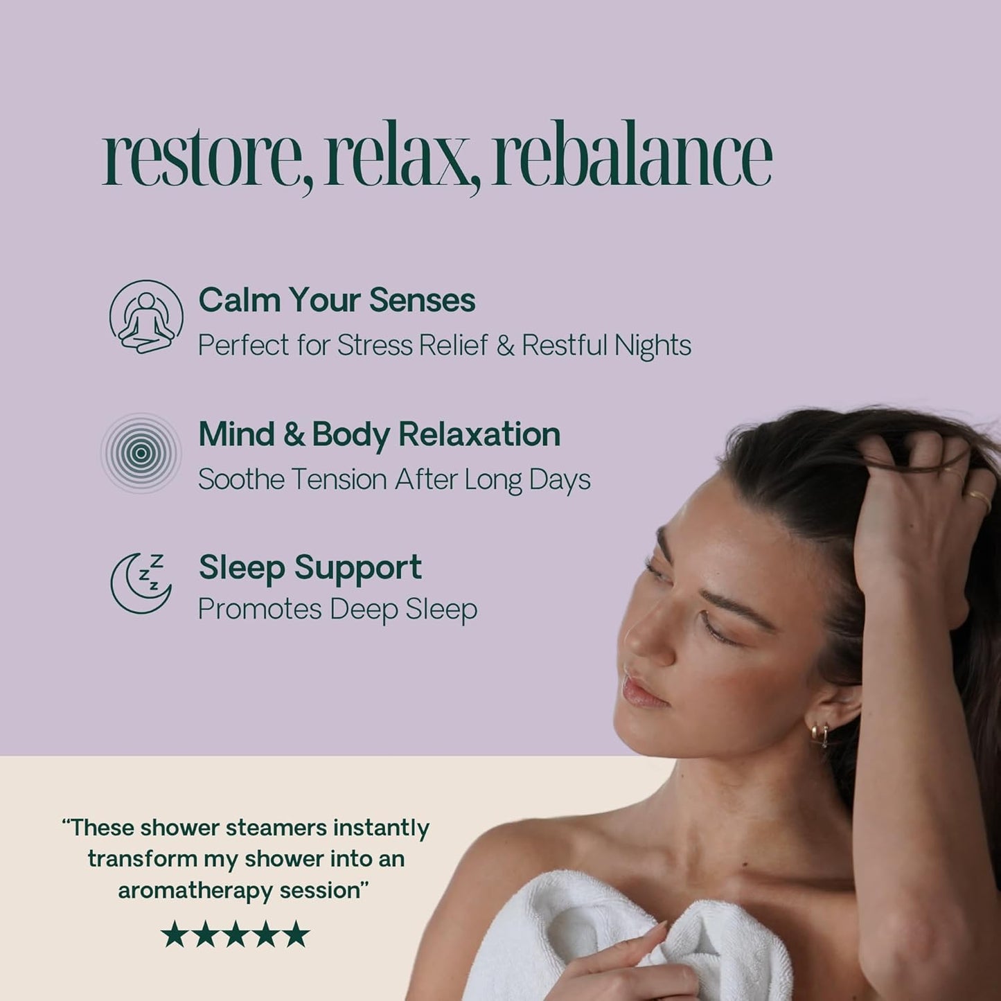 Shower Steamers Aromatherapy 10 Pack - Made in USA with Natural Essentials Oils for Christmas Stocking Stuffers, Birthday Gifts for Women and Men, White Elephant, Relaxation - Lavender