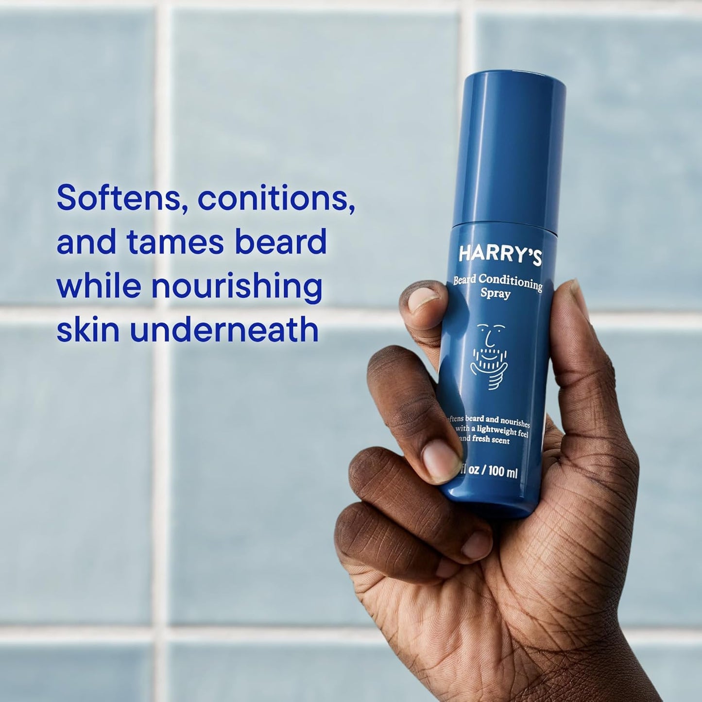 Harry's Beard Conditioning Spray made with Grapeseed and Jojoba Oil and Shea Butter, Softens Beard and Nourishes Skin, 3.4 FL OZ
