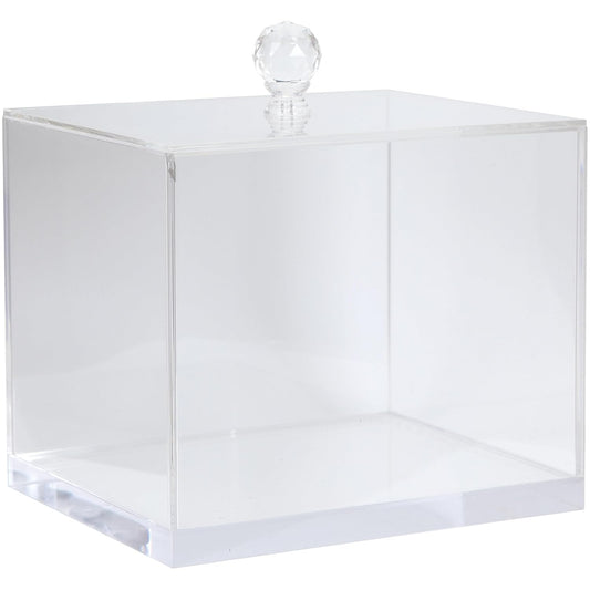 ForPro Premium Pure & Simple XL Facial Towel Acrylic Holder, Holds 50 Pure & Simple XL Facial Towels, Disposable Makeup Remover Dry Wipe Holder