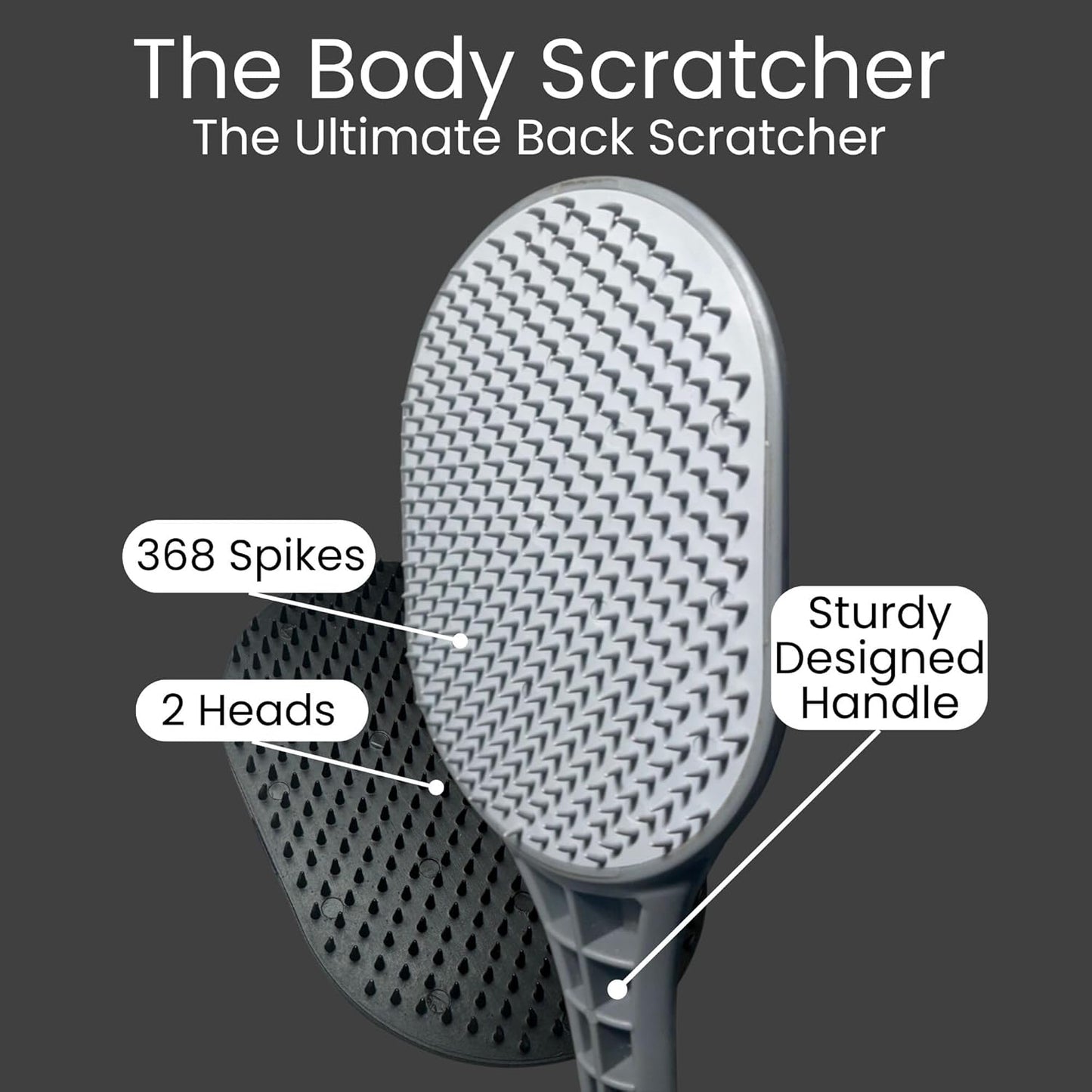 The Ultimate Back Scratcher, Scalp Massager, Back Massager & Exfoliator Large Scratch Surface, Gifts for Men Women, Itch Reliever - an All Body Scratcher Gives a Deep Soothing Scratch