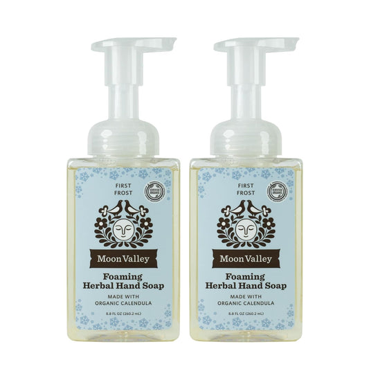 Moon Valley Herbal Foaming Hand Soap, Vegan (First Frost, Recyclable Bottle)