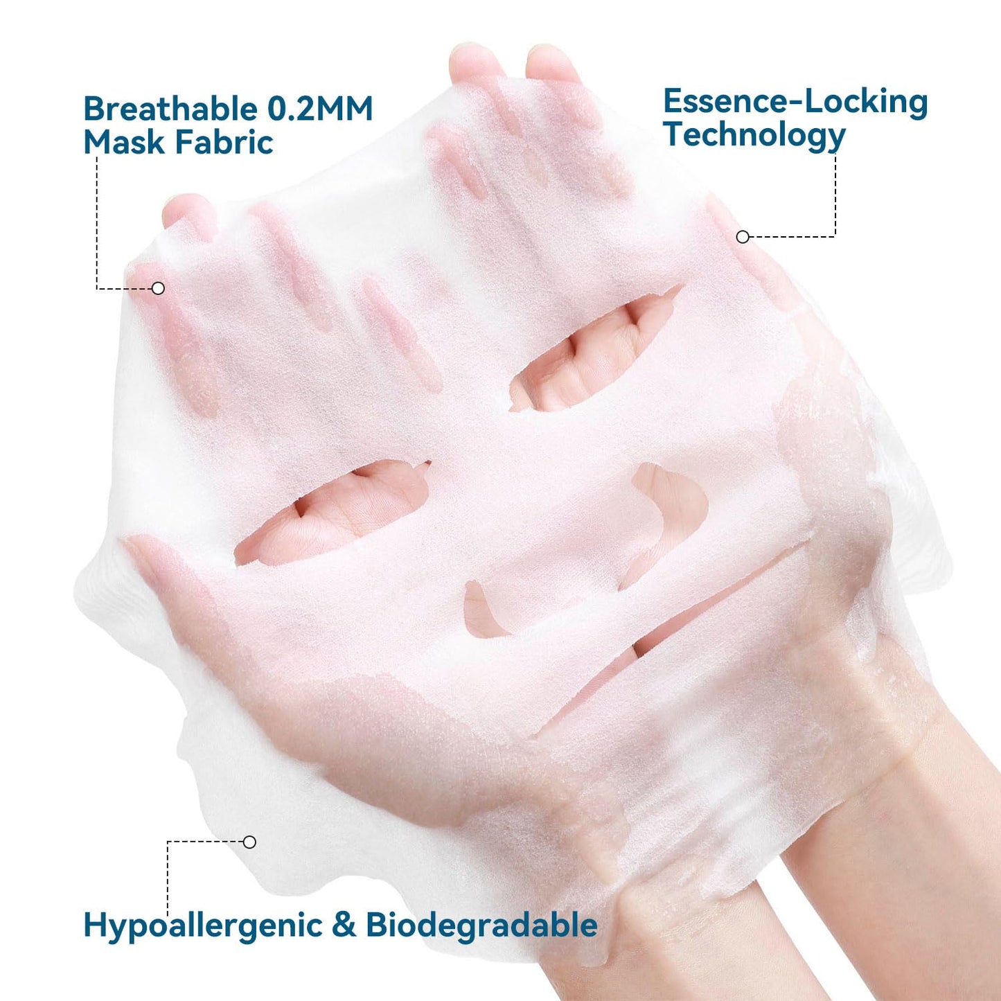 Collagen Face Mask Skincare For Women Hyaluronic Acid Moisturizing Firming Calming Hydrating Pore Treatment Anti-Aging of Different Ages and Skin Types Urban Beauty Secret 25 PCS