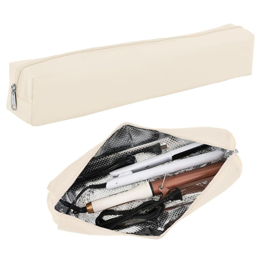 Professional Hot Hair Tools Organizer Bag Portable Travel Heat Resistant Storage Case Pouch for Curling Irons, Flat Irons, Hair Straightener and Styling Tools(17.7" x 3.2"x 3.2")