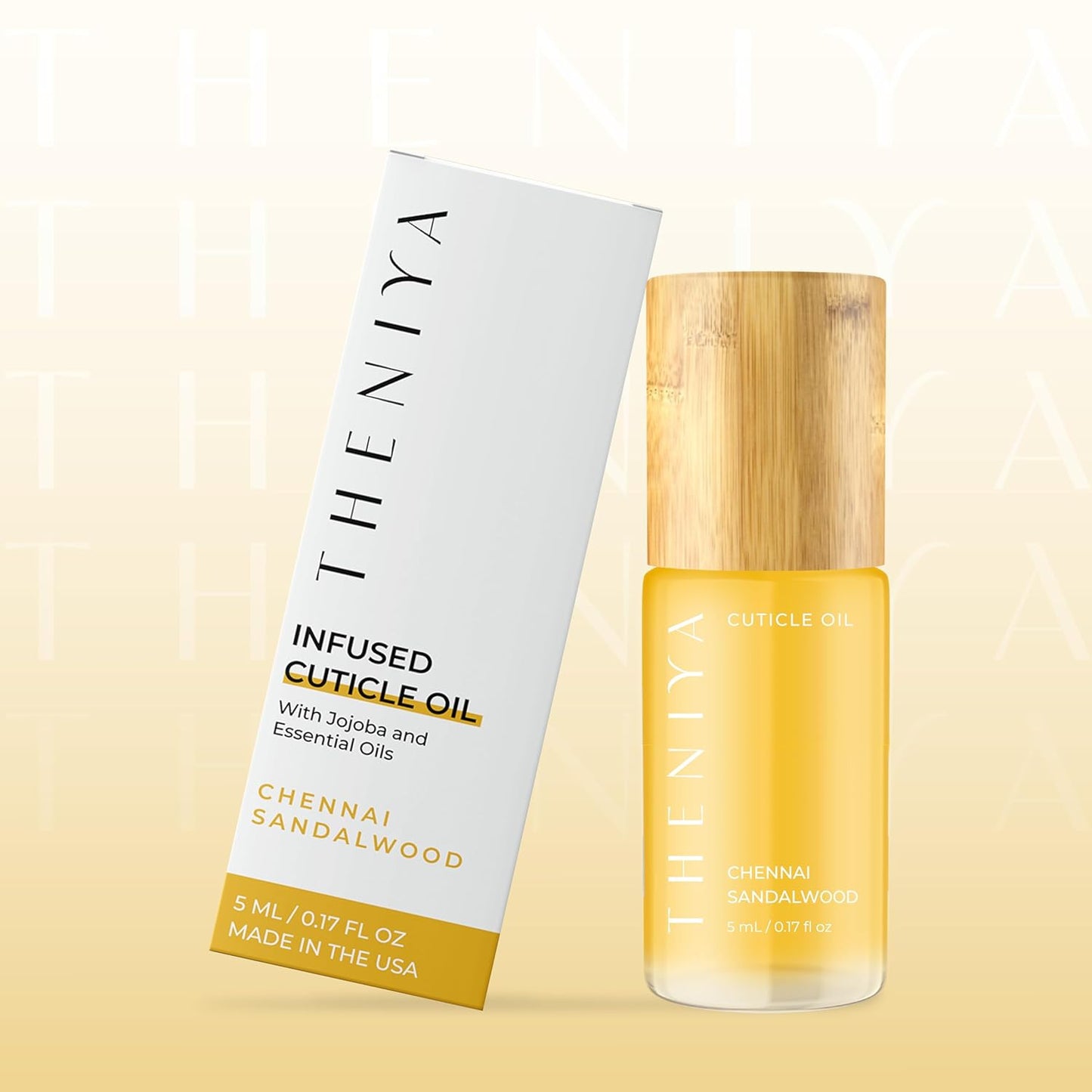 Cuticle Oil for Nail Strengthening and Growth – Hydrating, Vegan, Organic Formula with Jojoba & Vitamin E | 3 Signature Fragrances | 5mL Roll-On (0.17 Fl Oz, Sandalwood Fragrance)