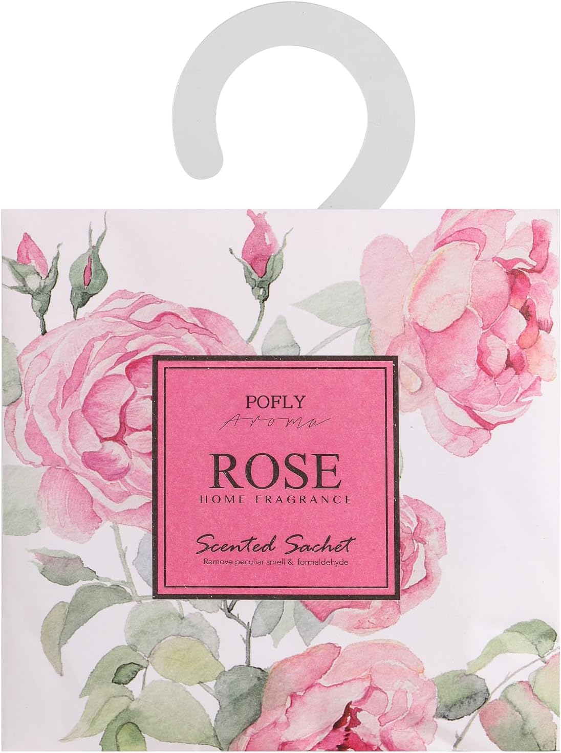 12 Packs Rose Scented Sachets – Long-Lasting Air Freshener & Closet Deodorizer for Drawers, Closets, Cars & Wardrobes