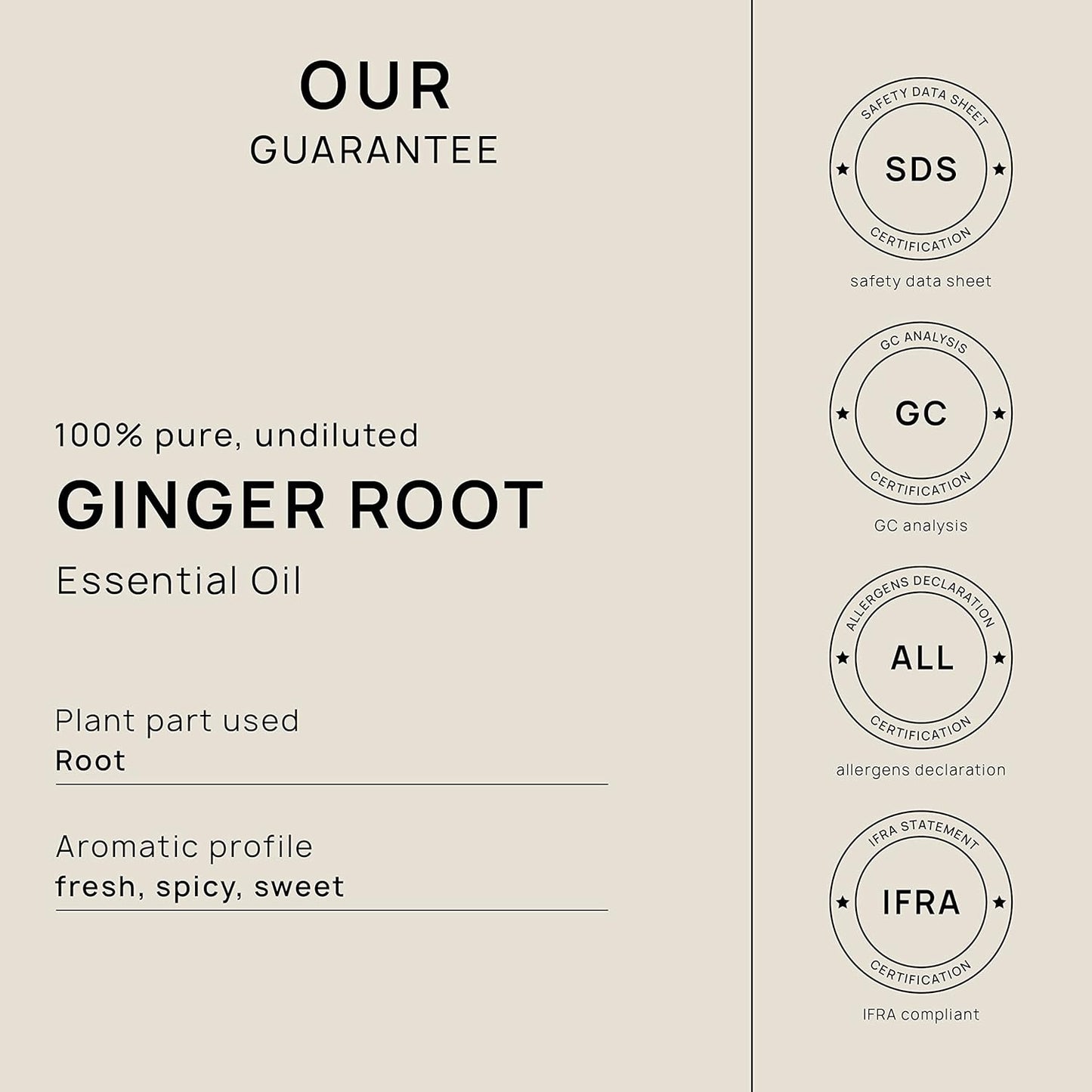 VINEVIDA Fresh Ginger Root Essential Oil - Gallon Ginger Root Oil Undiluted - Bulk Gallon Essential Oil for Soap Making Safe for Skin - DIY Candle Scents for Candlemaking Scents - 8 lbs