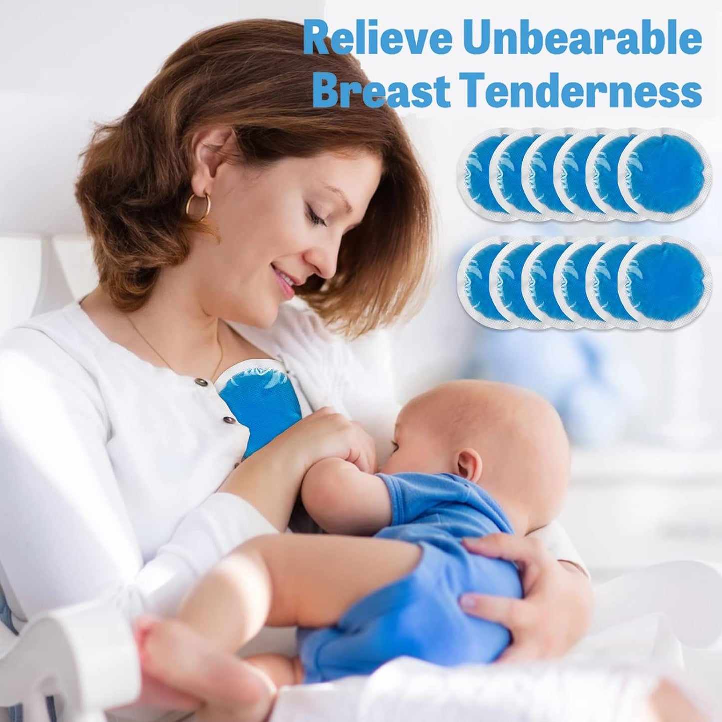 Tutmyrea Reusable Soft Ice Packs - 24 Pack Small Cold Compress for Injuries, Kids, Face, Breast & Allergies