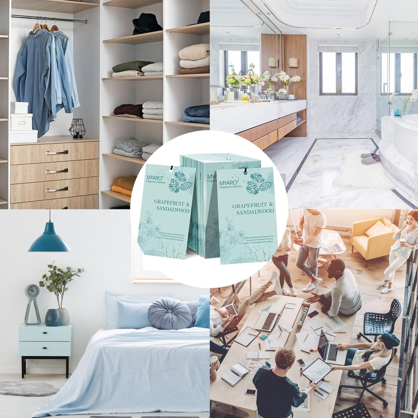 Sachets for Drawers and Closets, MYARO 12 Packs Closet Scent Freshener and Room Deodorizer, Long Lasting Sachets Scented Bag Make Your House Smell Good