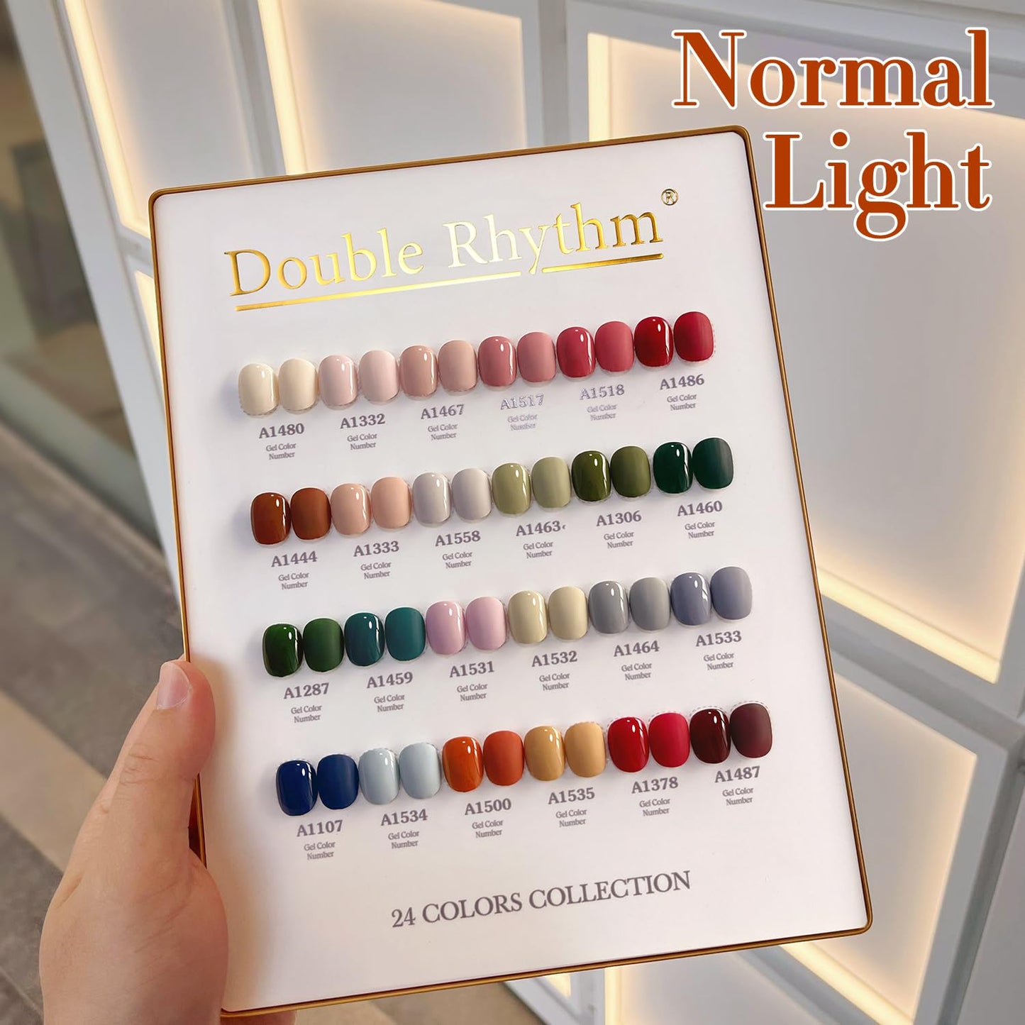 Double Rhythm 28Pcs 0.5Oz Gel Nail Polish Set Same Color Same Bottle Soak Off Gel Polish Kit Nail Art Manicure Salon DIY at Home for Women (Burgundy Green Collection-T24-1)