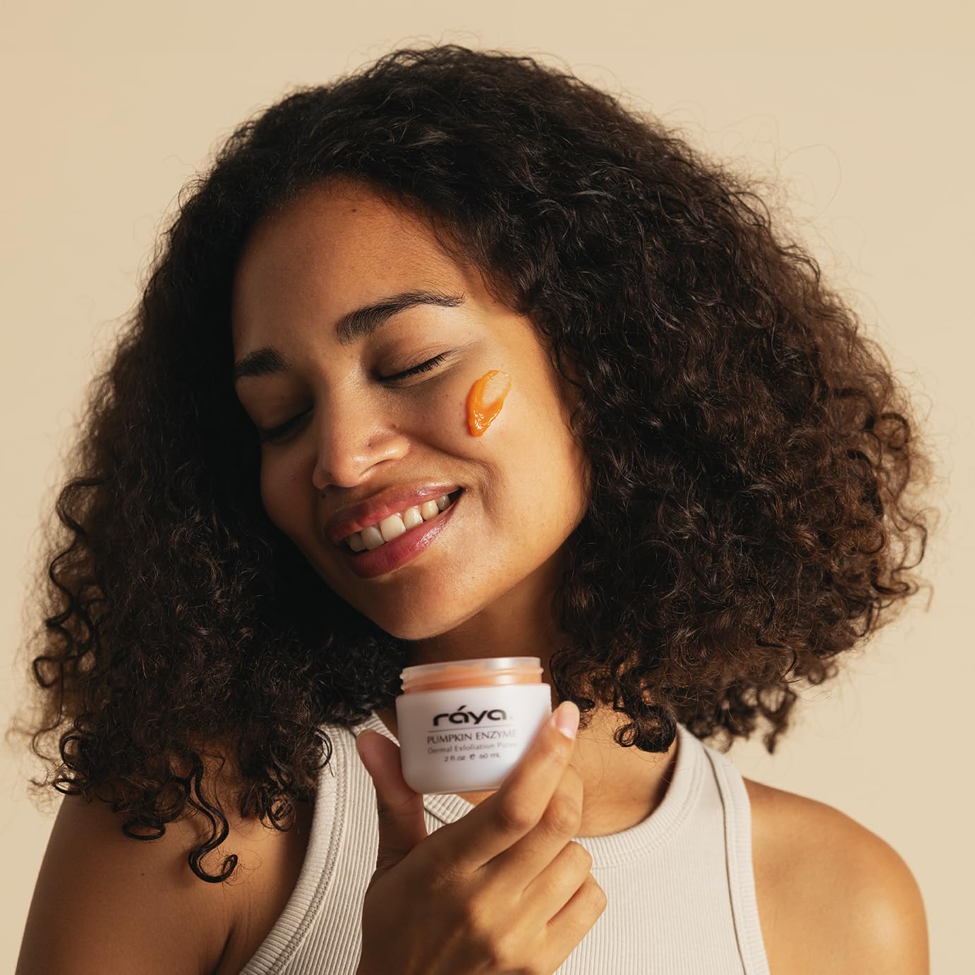 Raya Pumpkin Enzyme Facial Puree (127) | Gentle and Exfoliating Treatment for All Skin | Reduces Fine Lines and Minimizes Pore Size