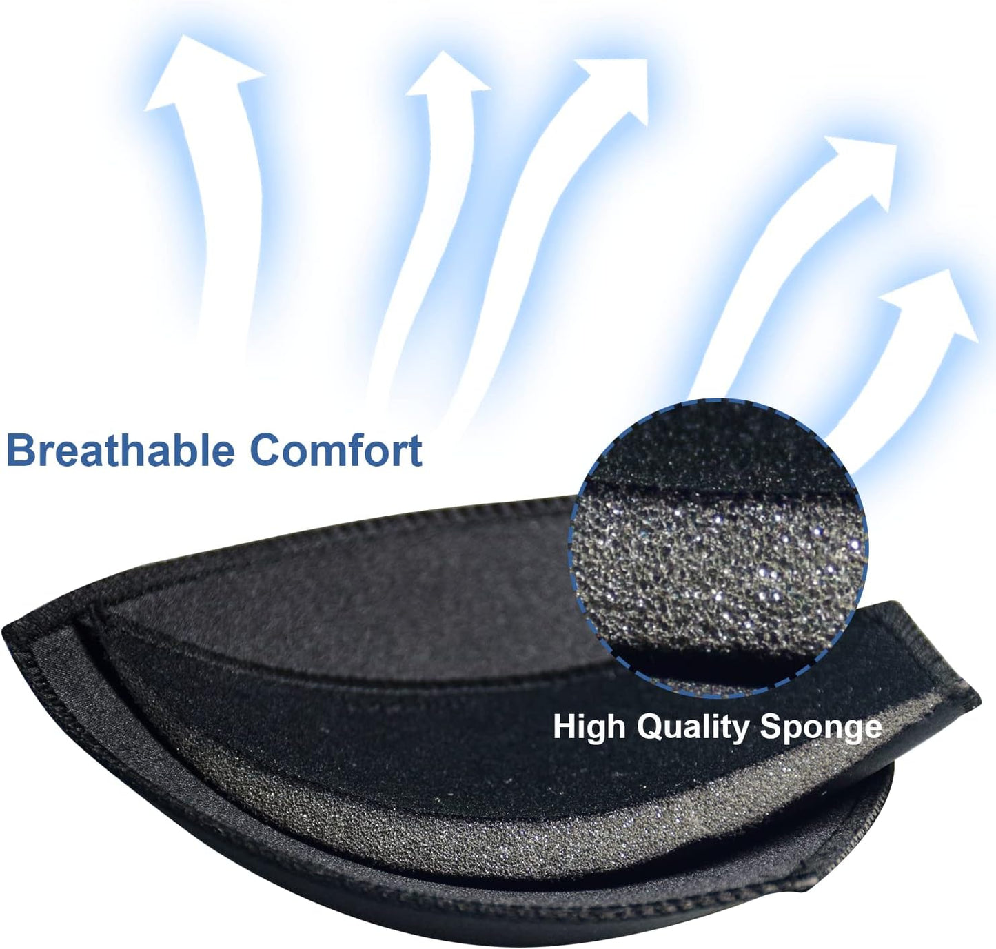 Bra Pad Insert,Removable Sport Bra Cup Triangle Breathable & Reusable Bra Pad for Yoga Bra,Swimsuits,Bikini