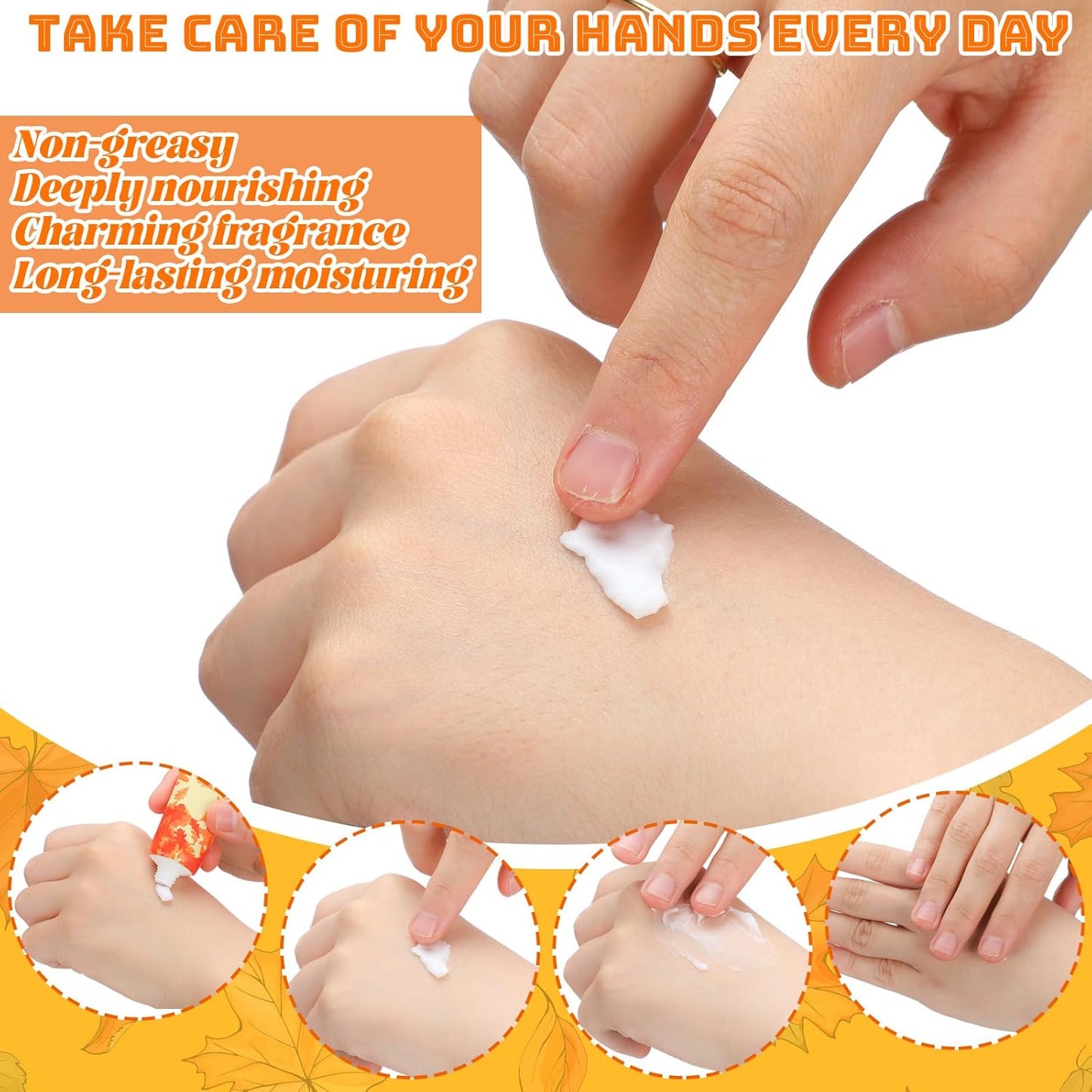 100 Pcs Thanksgiving Fall Hand Lotion Gifts Bulk for Women Maple Leaves Hand Cream 30ml Natural Botanical Fragrance Mini Lotion for Chapped Hands Travel Thanksgiving Autumn Party Supplies