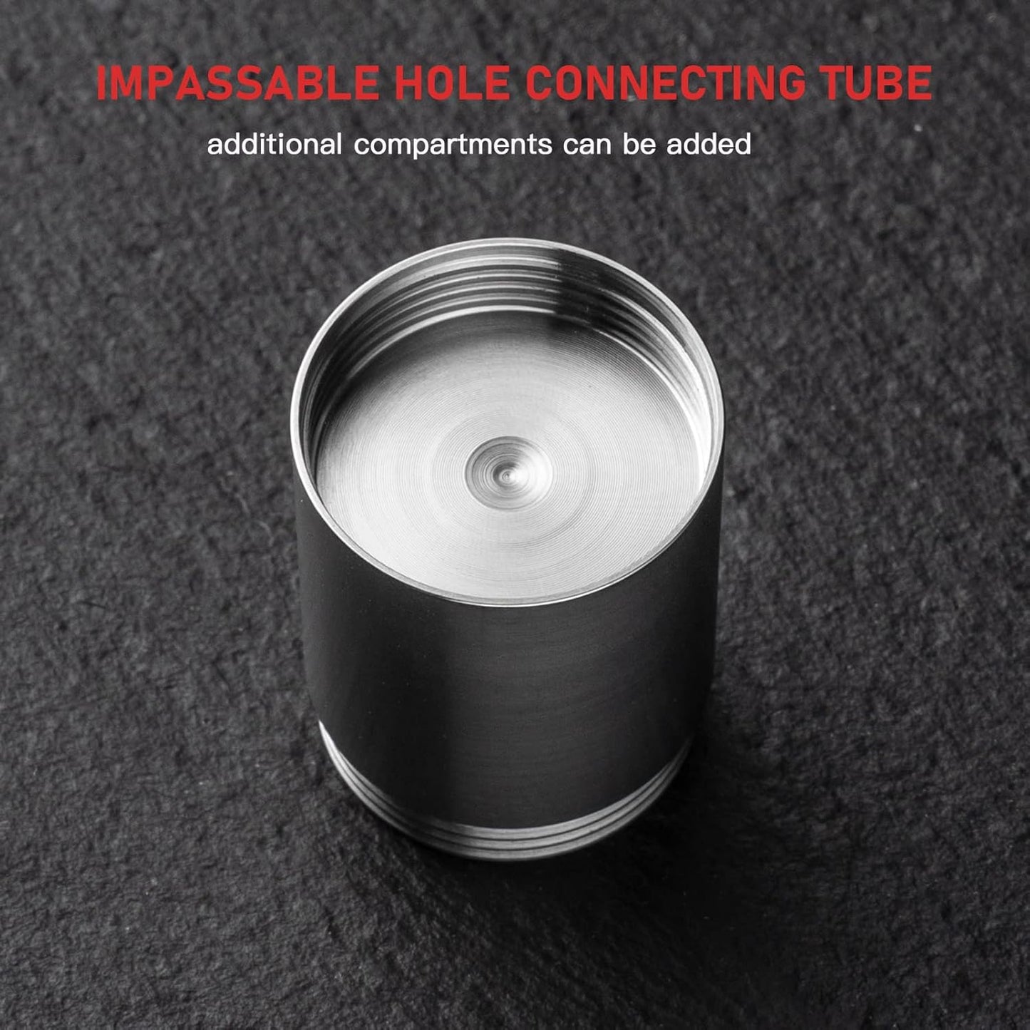 TISUR Titanium Small Pill Holder Keychain, Portable Pill Case Waterproof Pocket Pill Box Container Carrier to Hold Pills, Vitamins, Fish Oil, Supplements