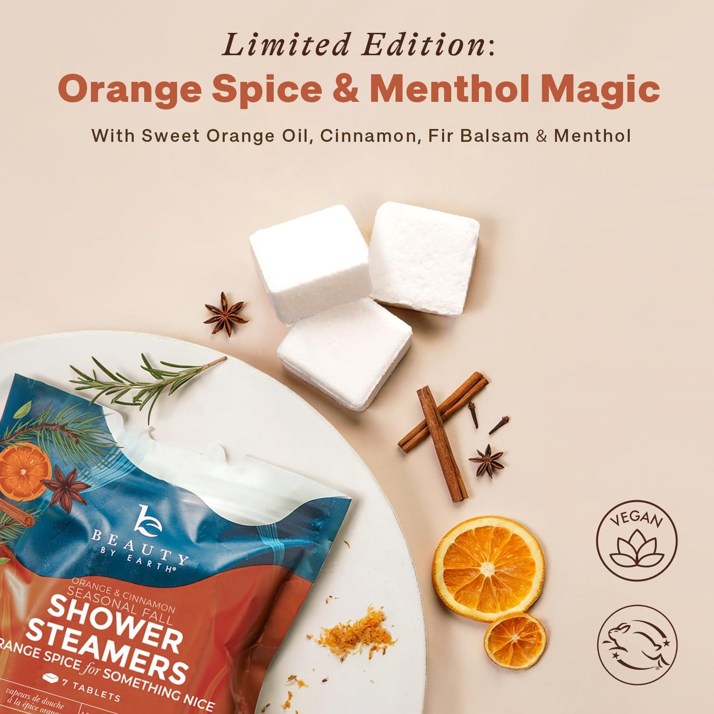 Shower Steamers Aromatherapy - USA Made with Natural Ingredients, Fall Relaxation Gifts for Women & Men, Self Care Spa Day Essentials, Large Shower Tablets with Orange & Fir Essential Oil