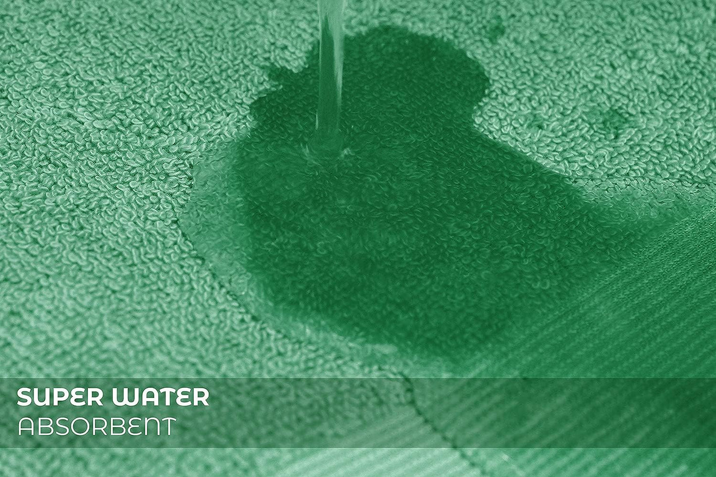 Softolle Luxury Bath Towels Set of 4 (27” x 54”) | Towels for Bathroom | Super Soft | Highly Absorbent Towels for Home, Spa, Gym (Sea Green)