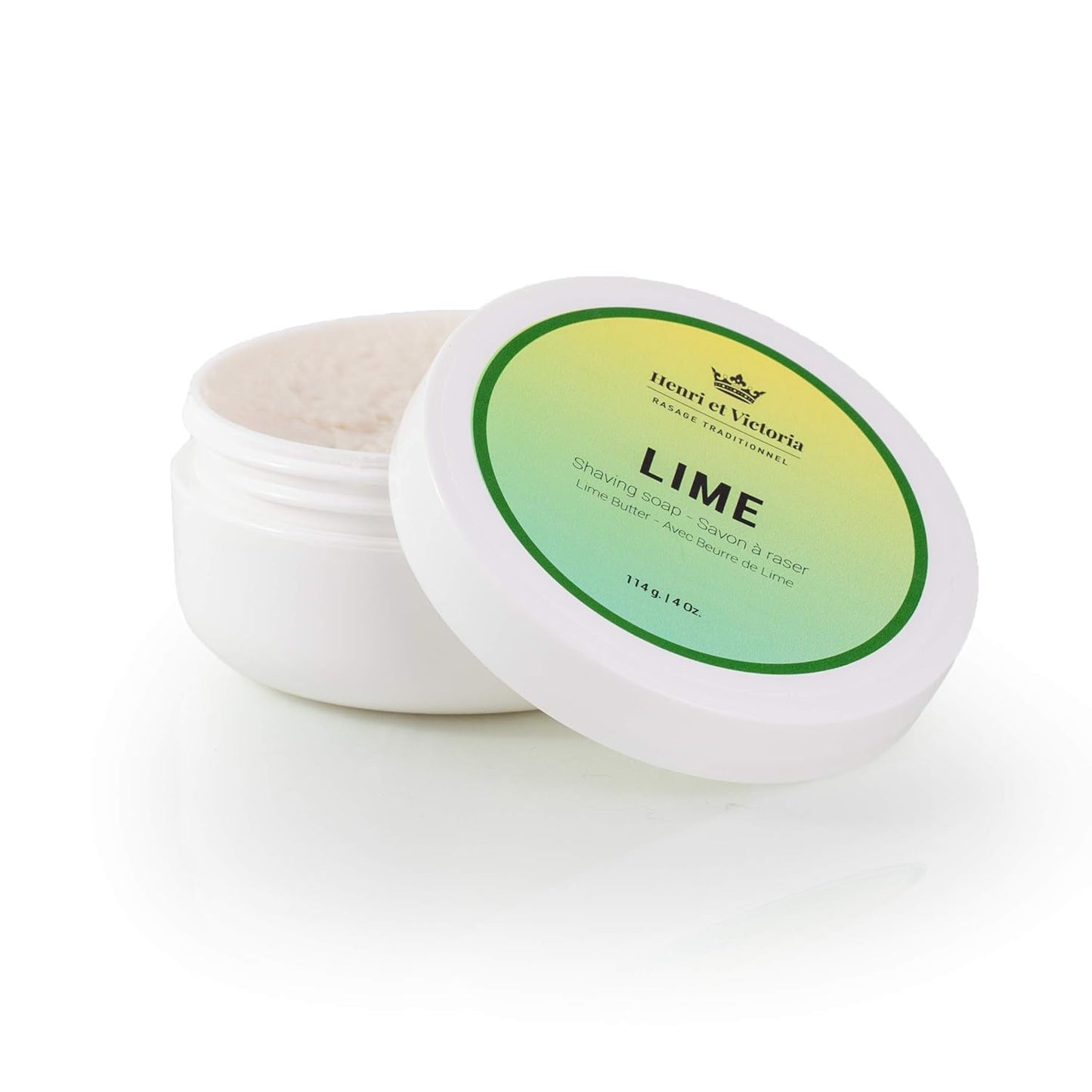 Shaving Soap for Men | Lime Wet Shave Soap Fragrance | Made by Skilled Artisans | Ultra Glide, Cushioning, Easy Lather, Moisturizing | Fresh, Chic and Subtle Scent | 4 oz