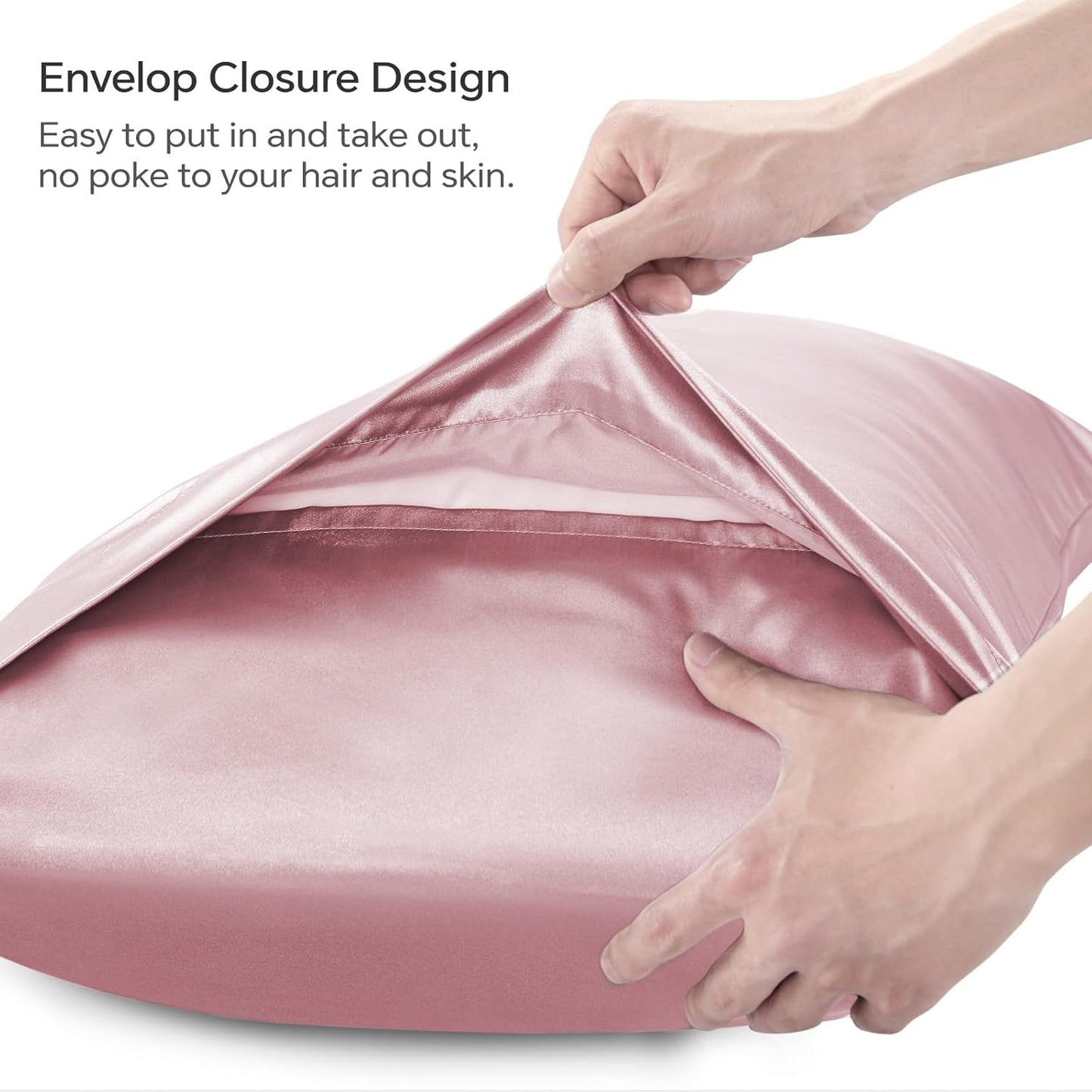 BEDELITE Satin Body Pillow Cover, Super Soft and Cooling Body Pillow Pillowcase for Hair and Skin, Breathable Silky Full Long Pillowcase Cover(20"x54", Nostalgia)