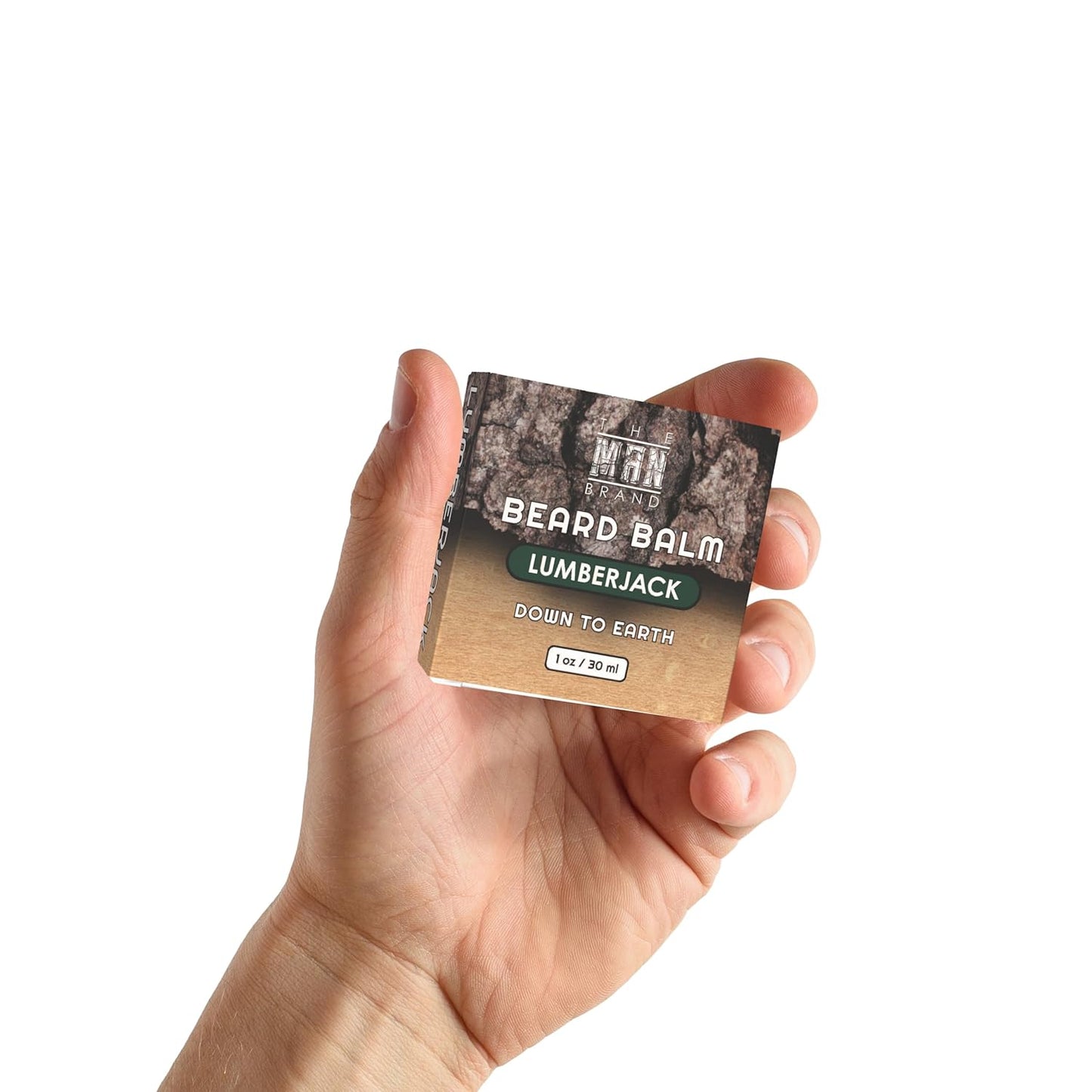 Beard Balm, Natural Beeswax Based Conditioning Balm for Beard Care, LumberJack Scent, 1 oz / 30 ml